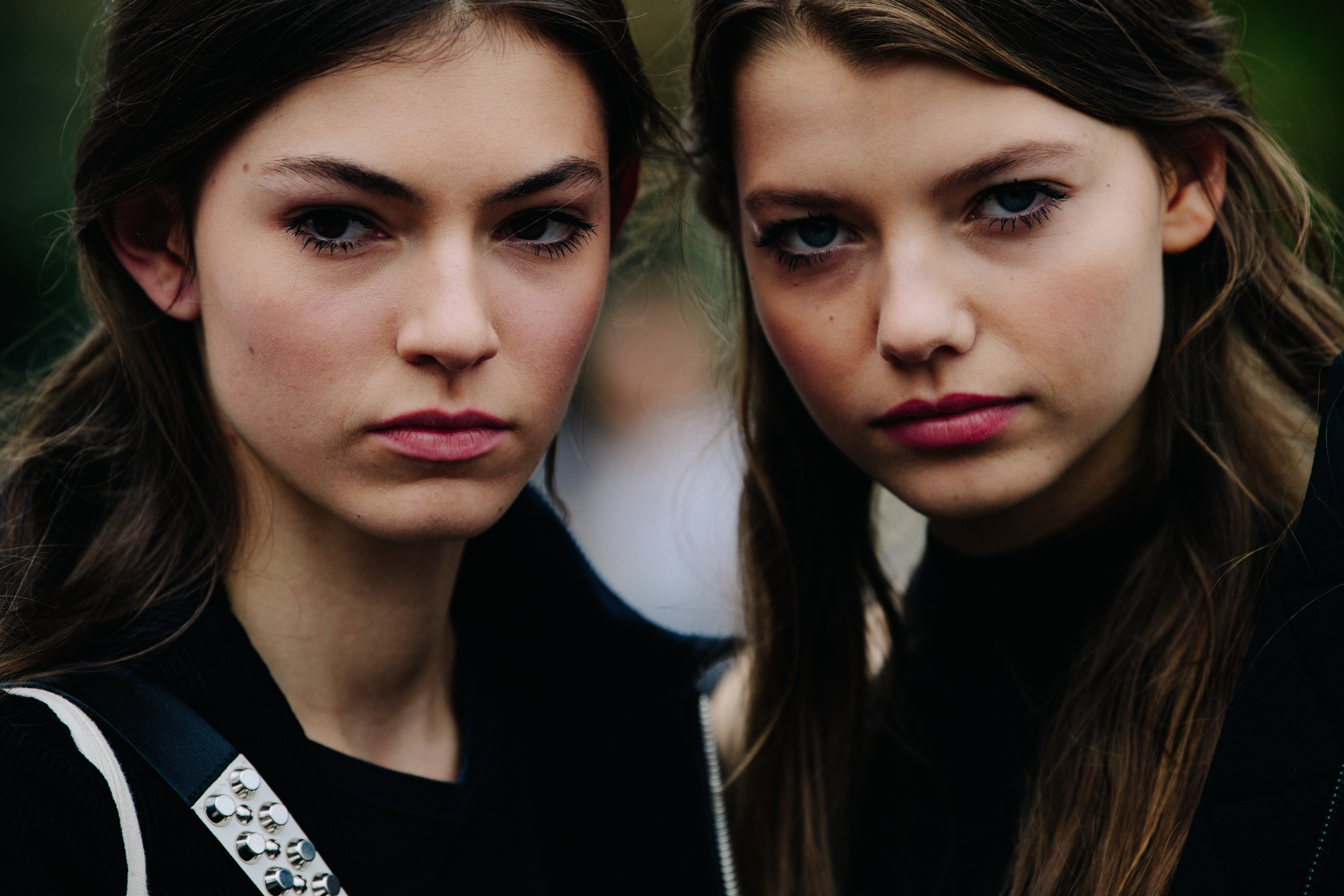 Two models with brown hair