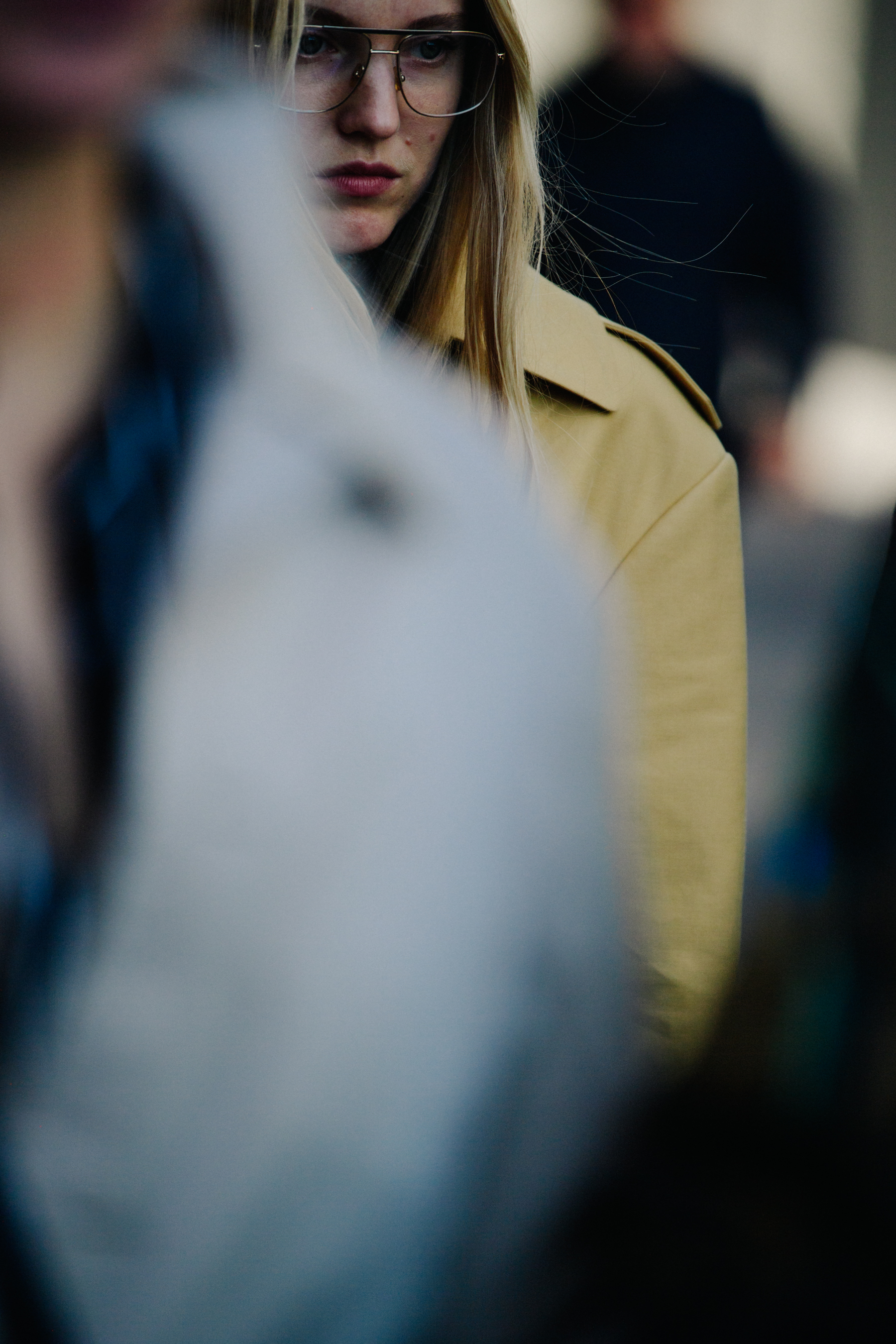 Danish woman wearing yellow coat