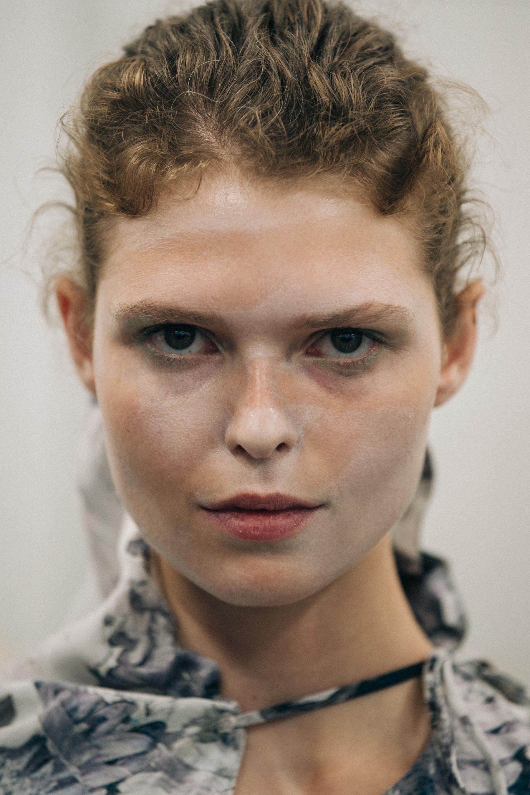 Portrait of model with ginger hair