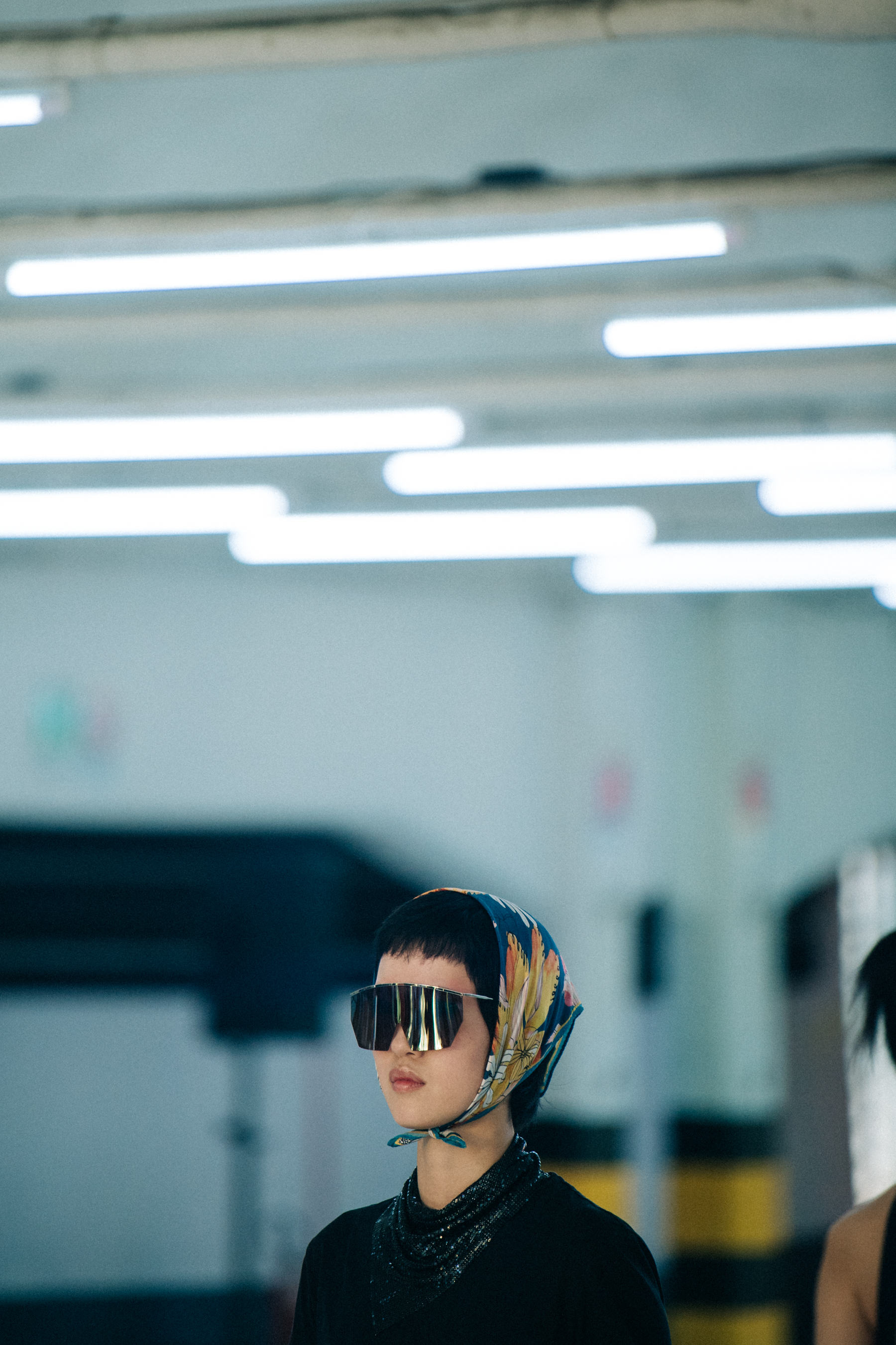 Zhou Shu Jing backstage at Byblos
