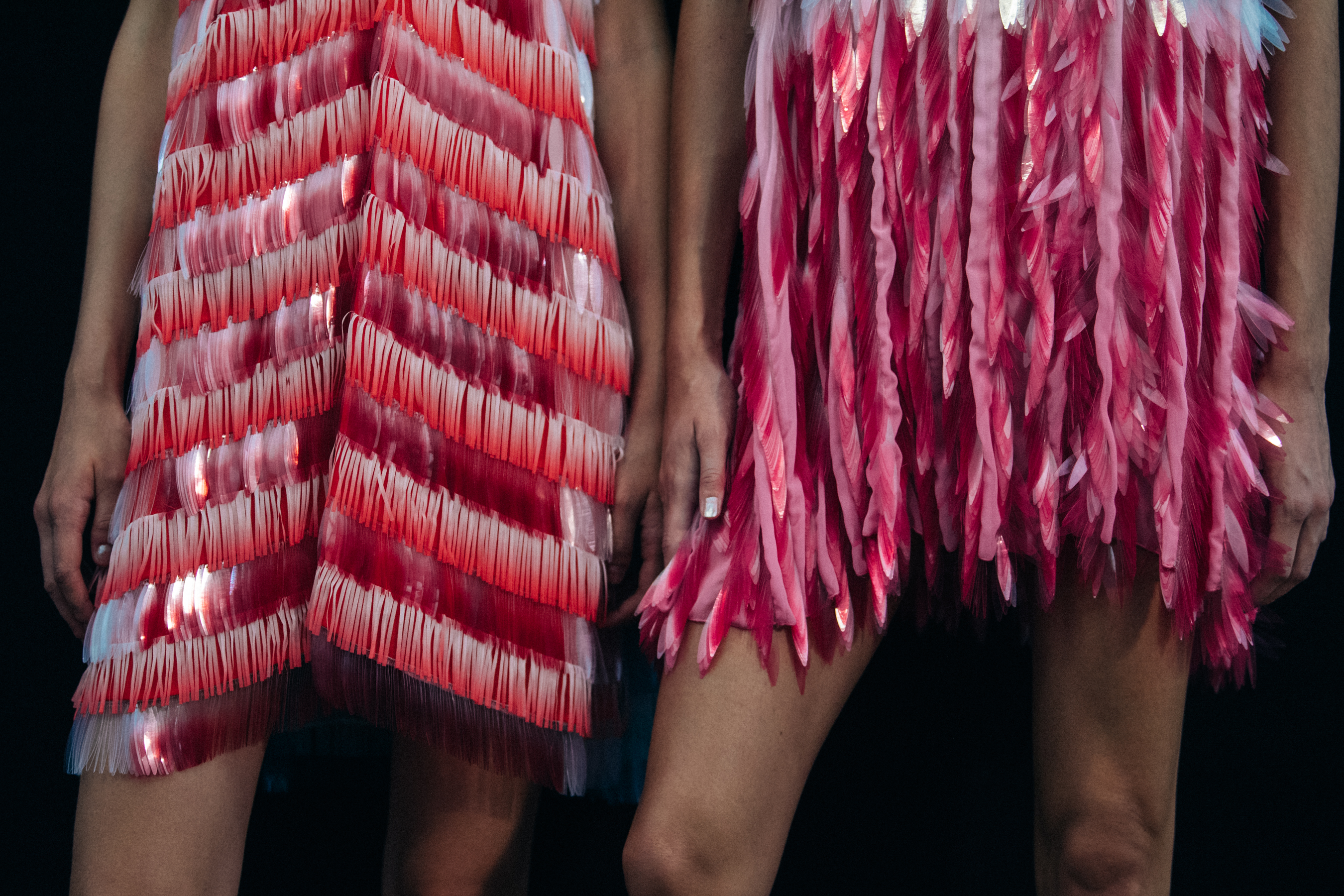 Models wearing Byblos dresses