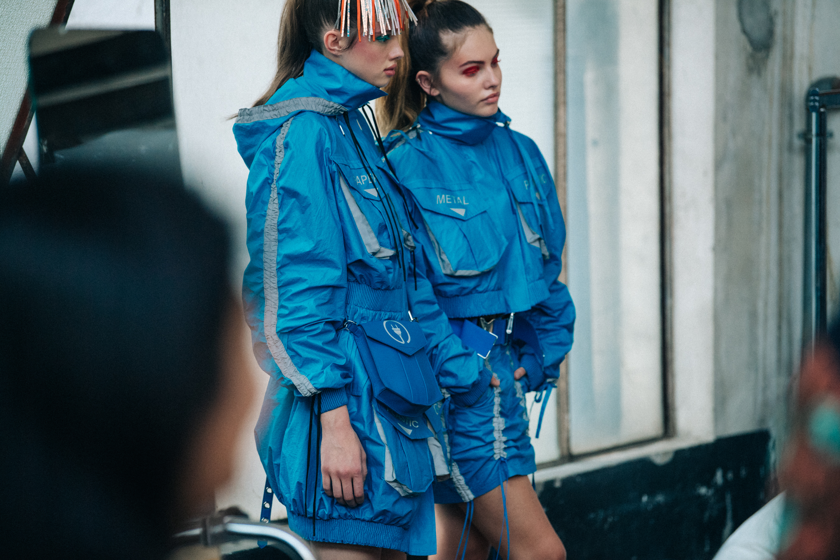 Thylane Blondeau backstage at Byblos
