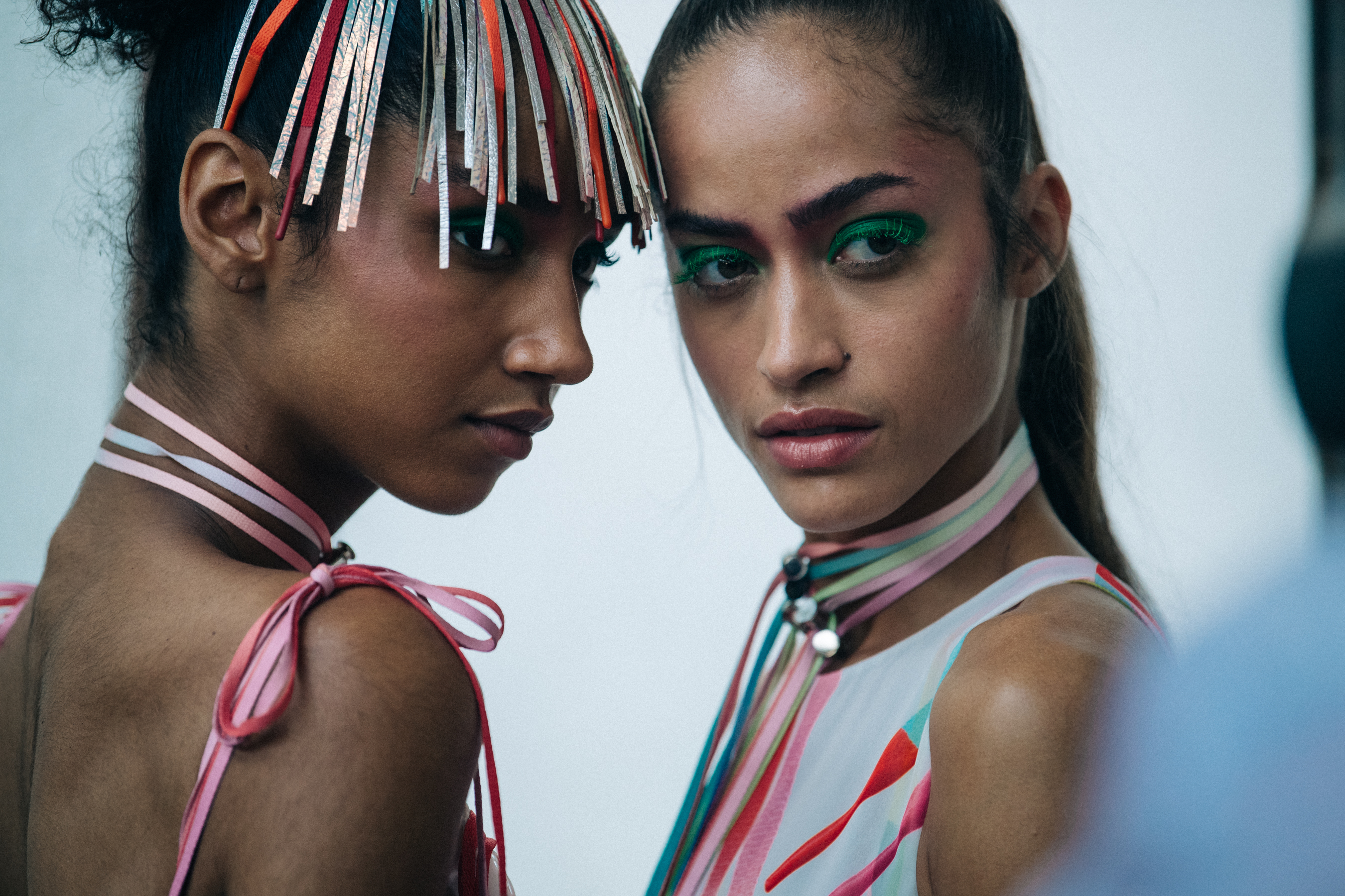 Alanna Arrington backstage at Byblos