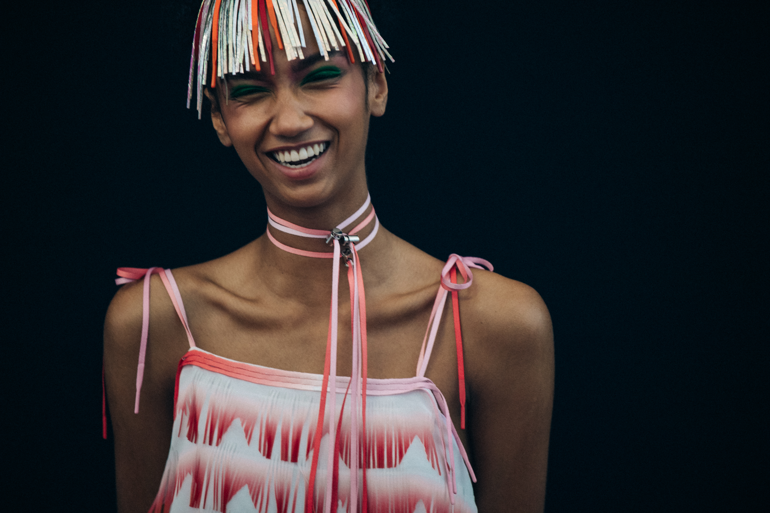 Aiden Curtis backstage at Byblos