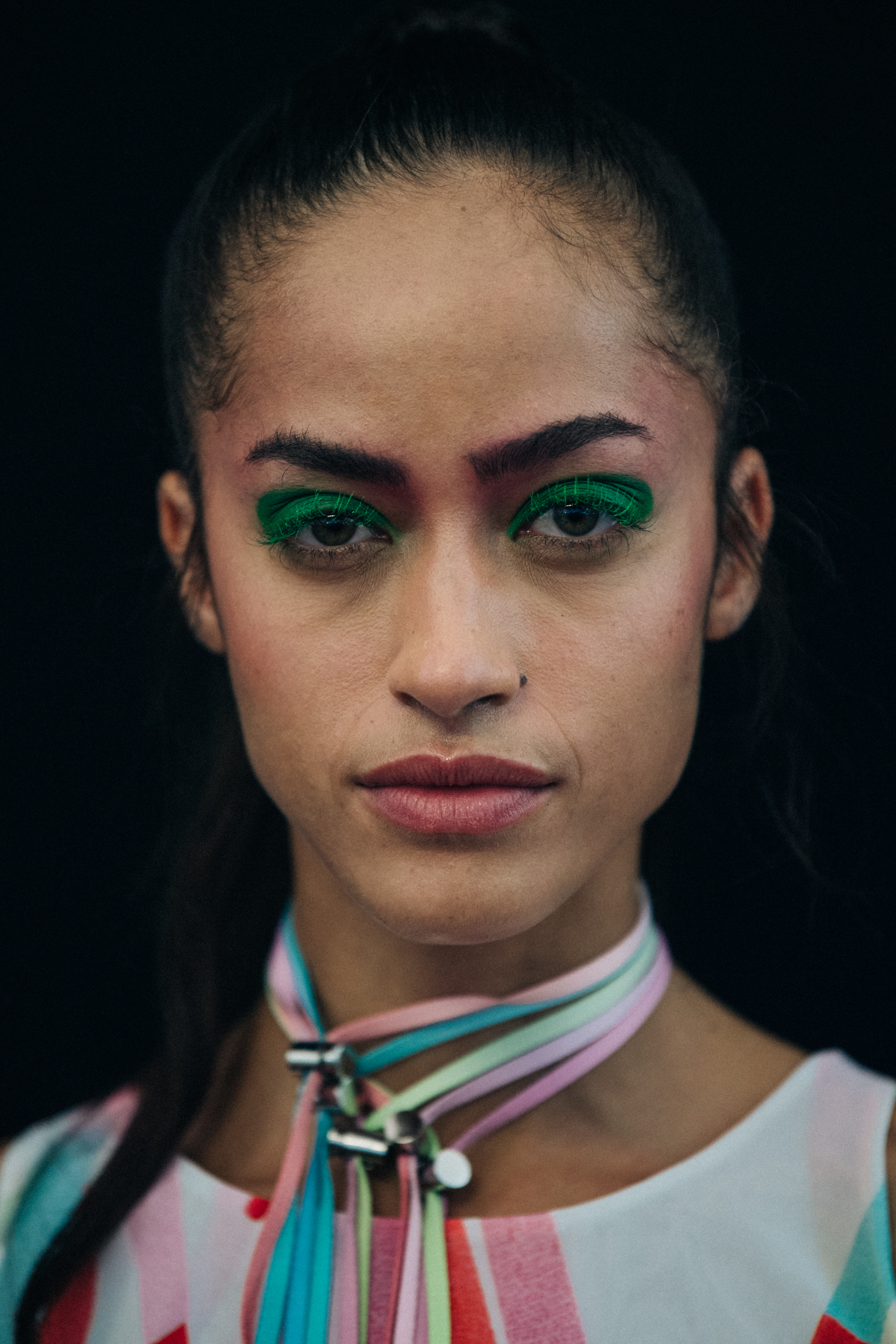 Alanna Arrington backstage at Byblos