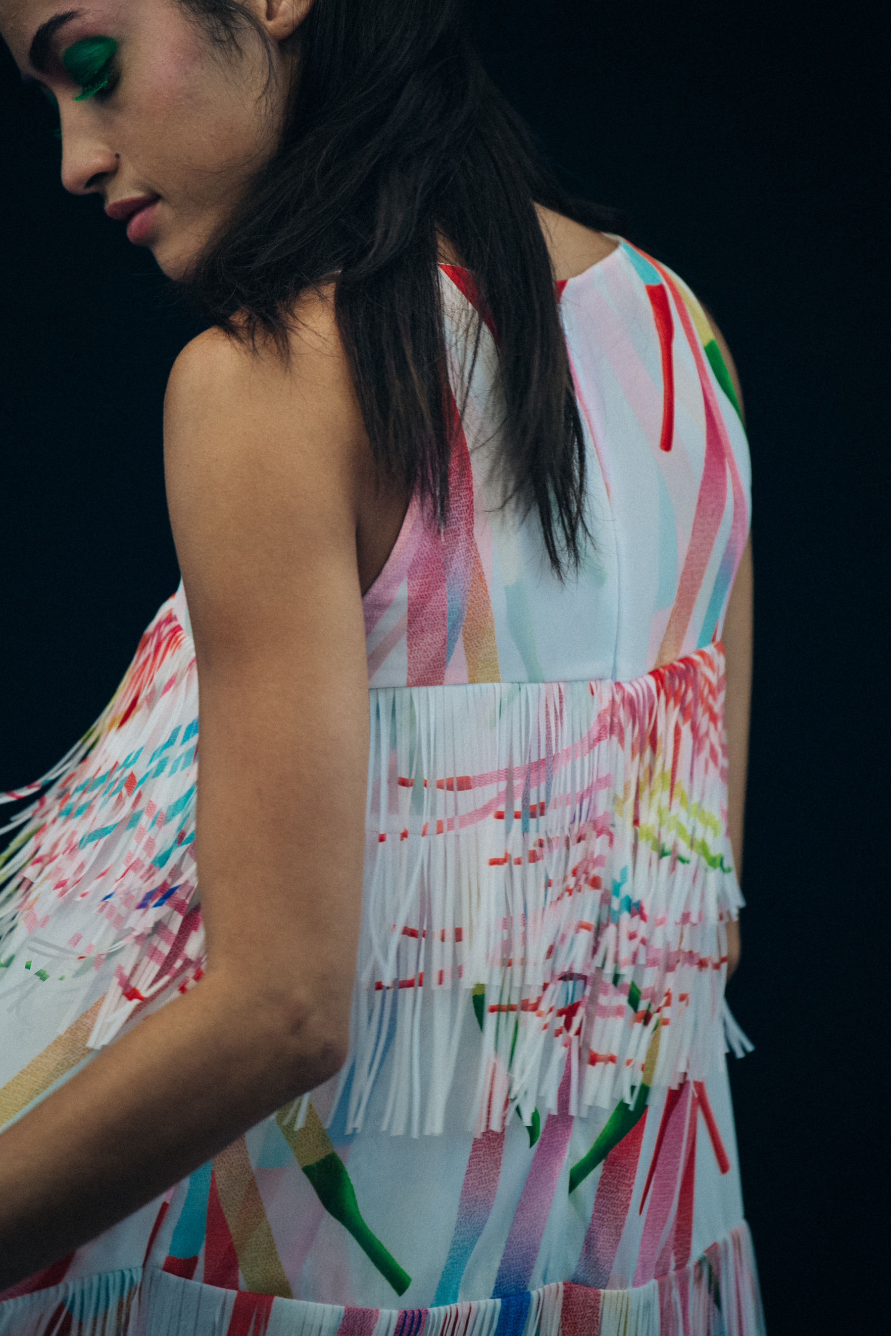 Alanna Arrington backstage at Byblos
