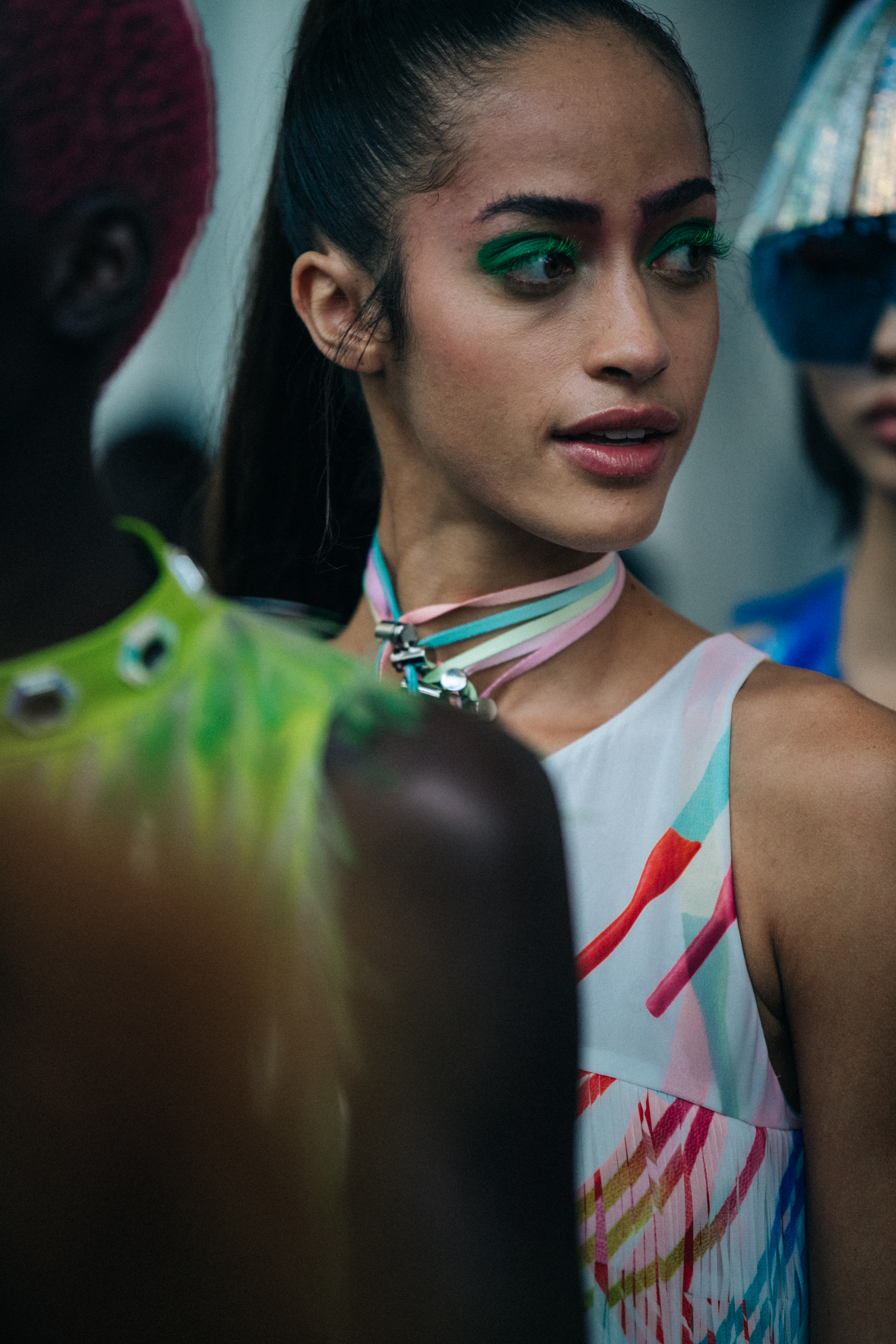 Alanna Arrington backstage at Byblos