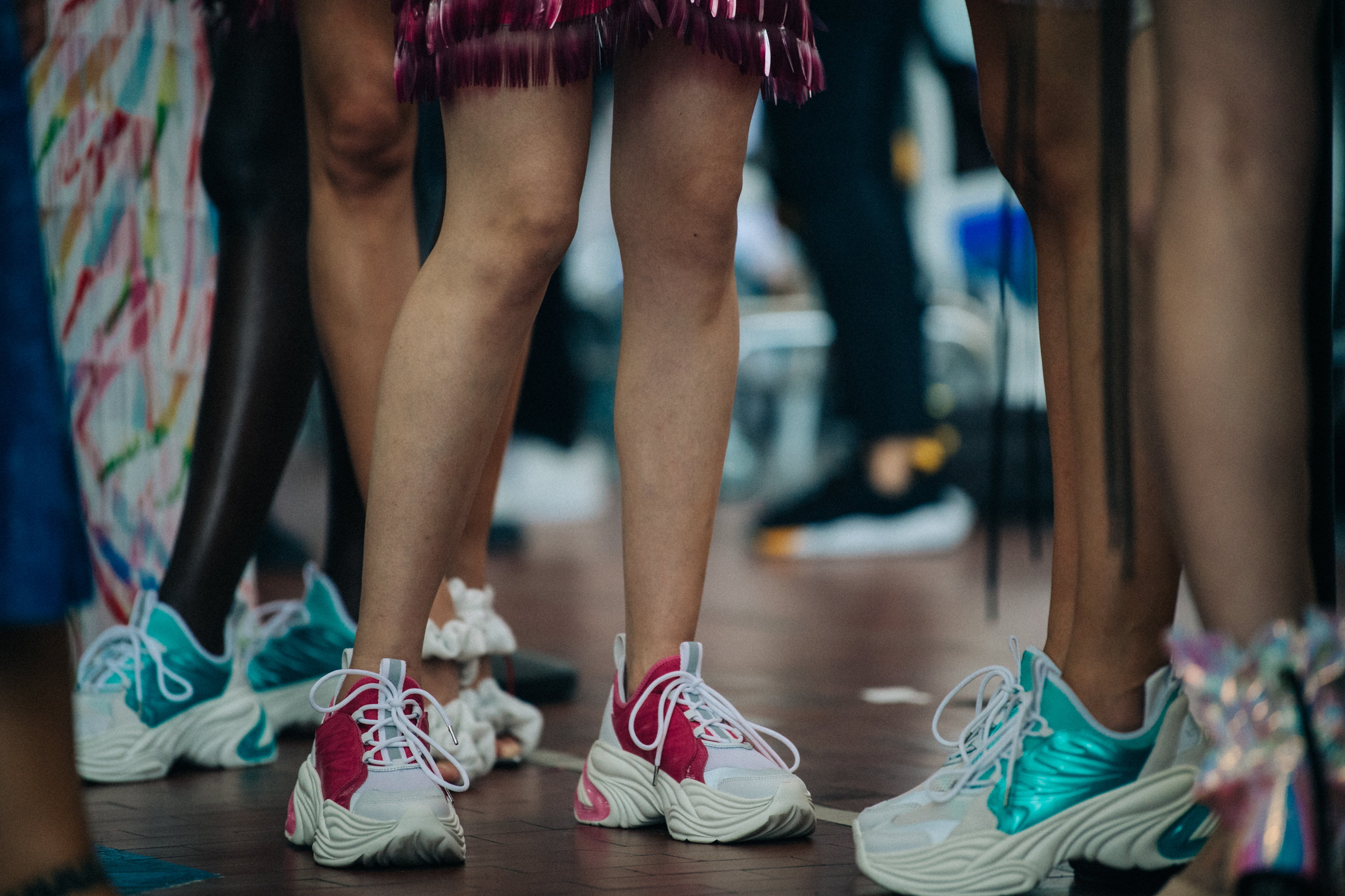 Footwear backstage at Byblos