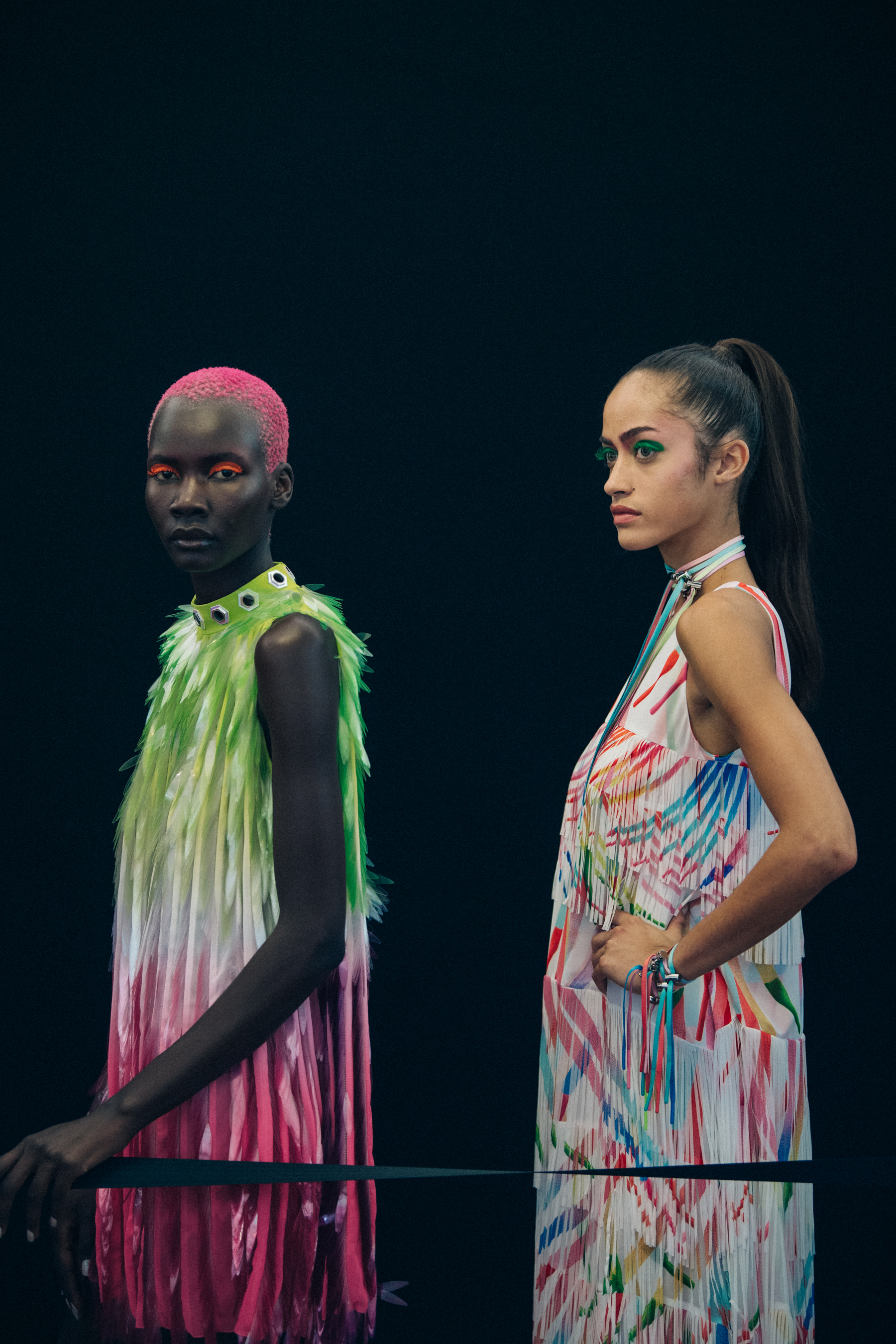 Alanna Arrington backstage at Byblos
