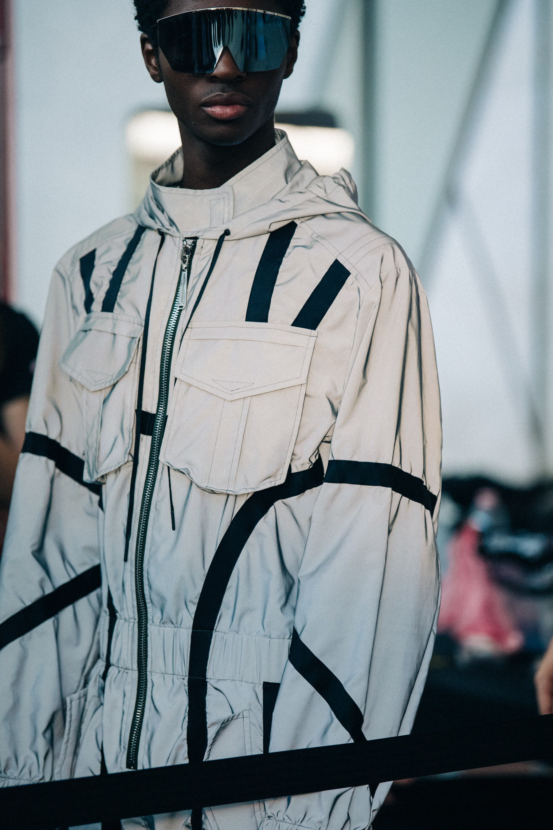 Alton Mason backstage at Byblos