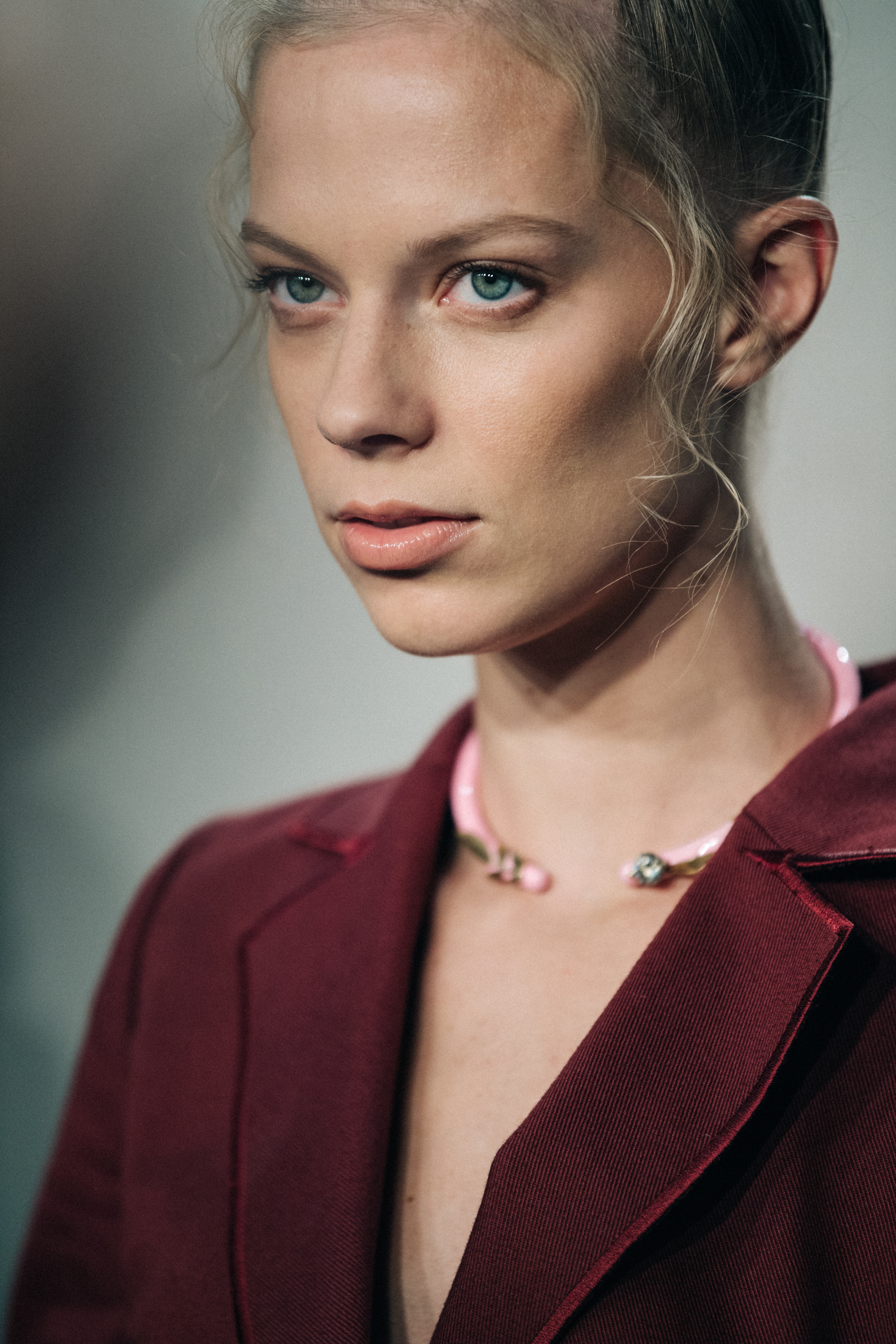 Lexi Boling backstage at Fendi