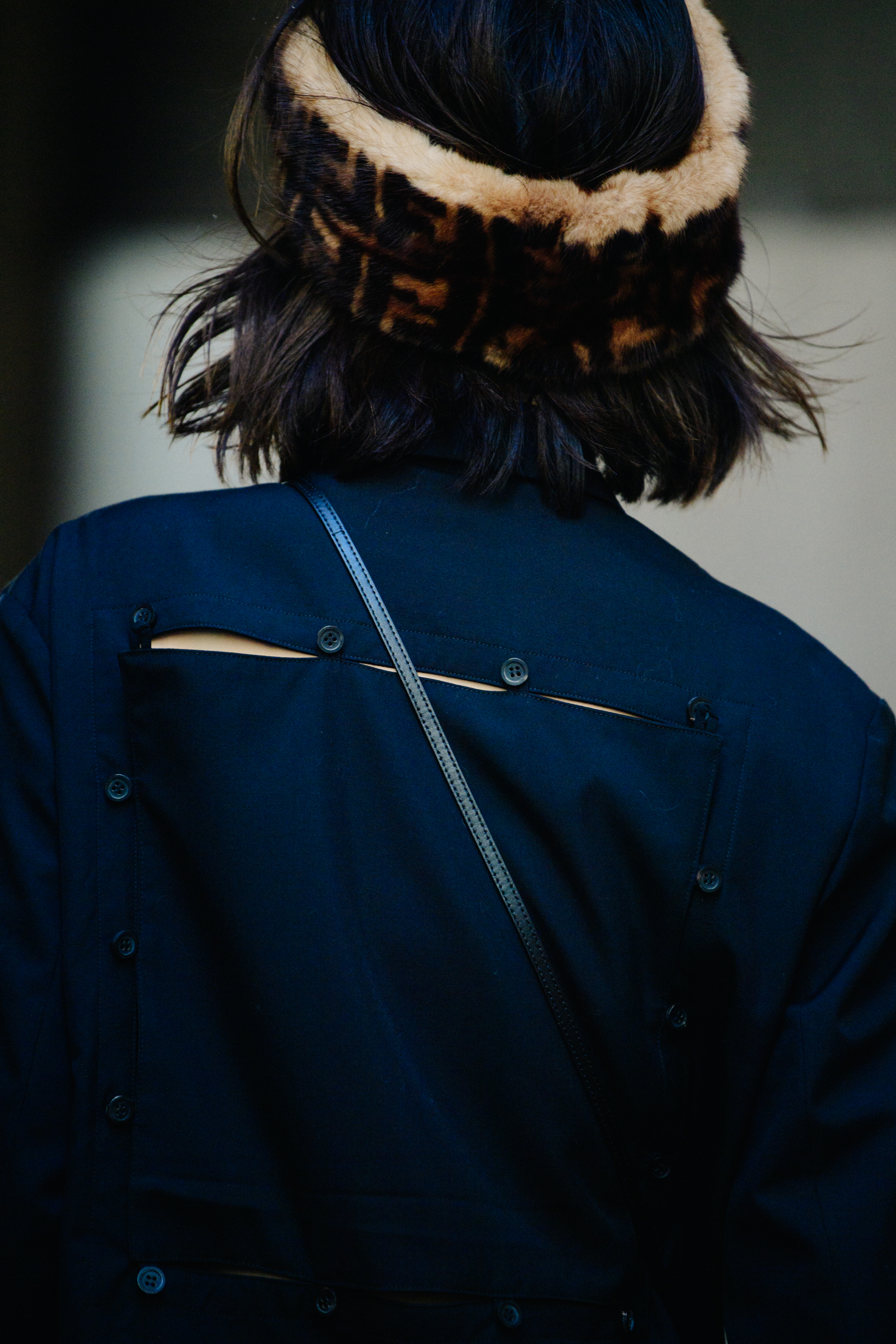 Woman wearing Fendi hat