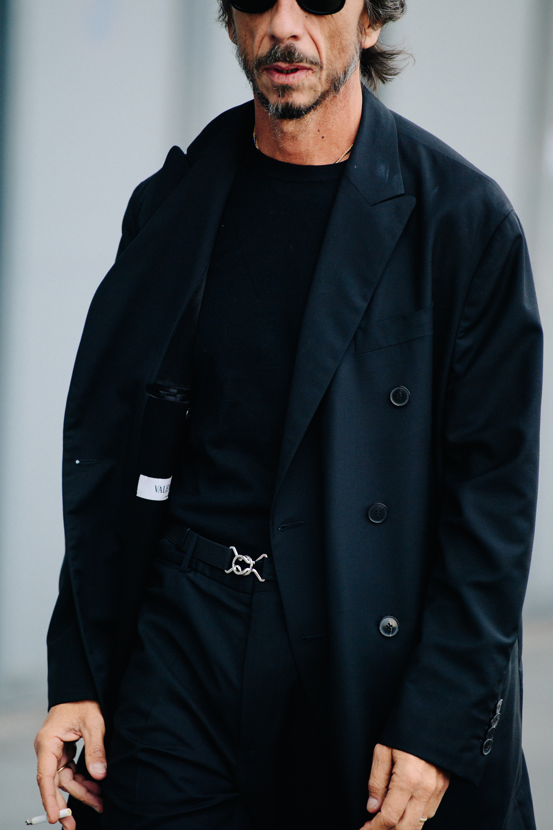 Man wearing all black