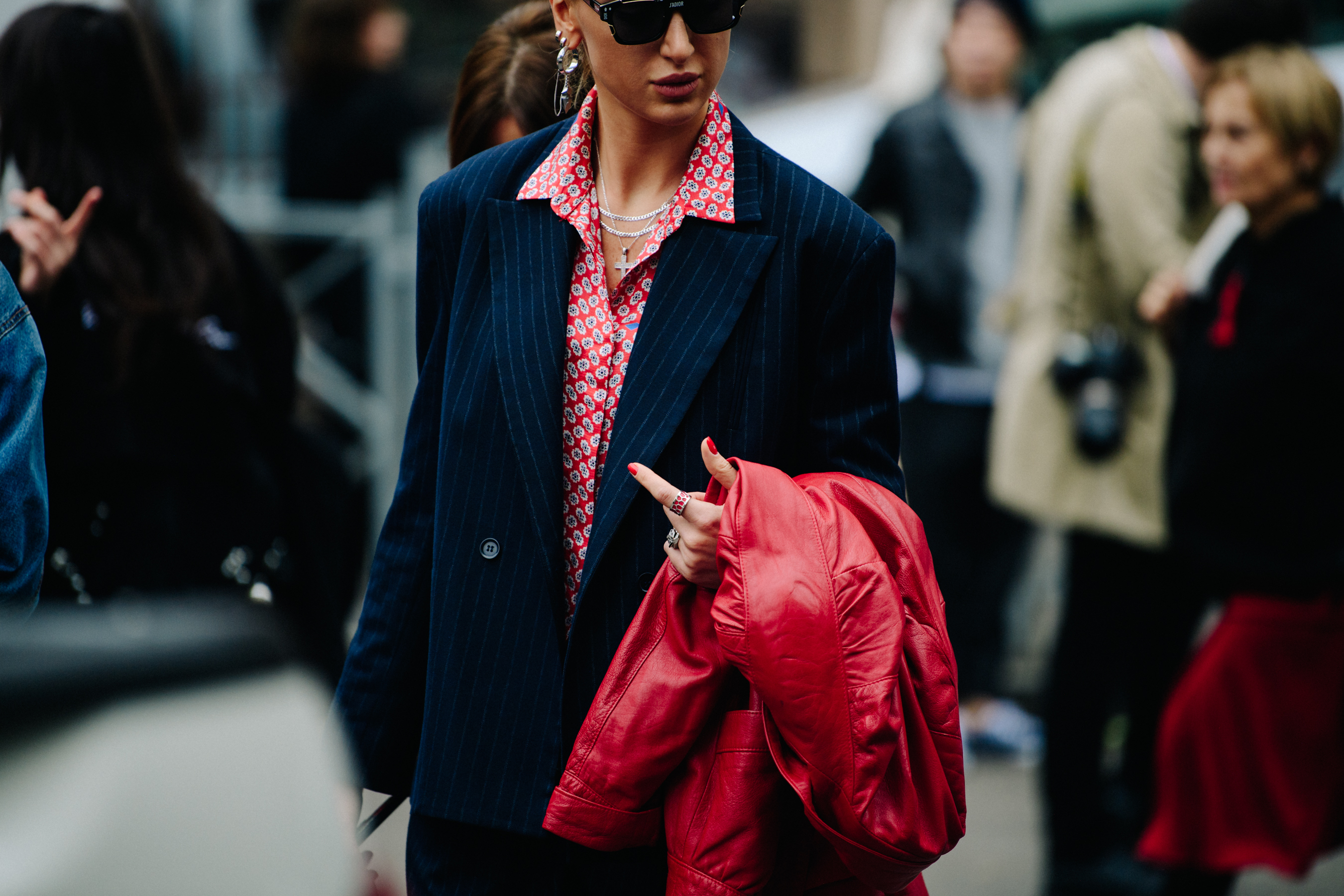 Woman wearing Christian Dior glasses