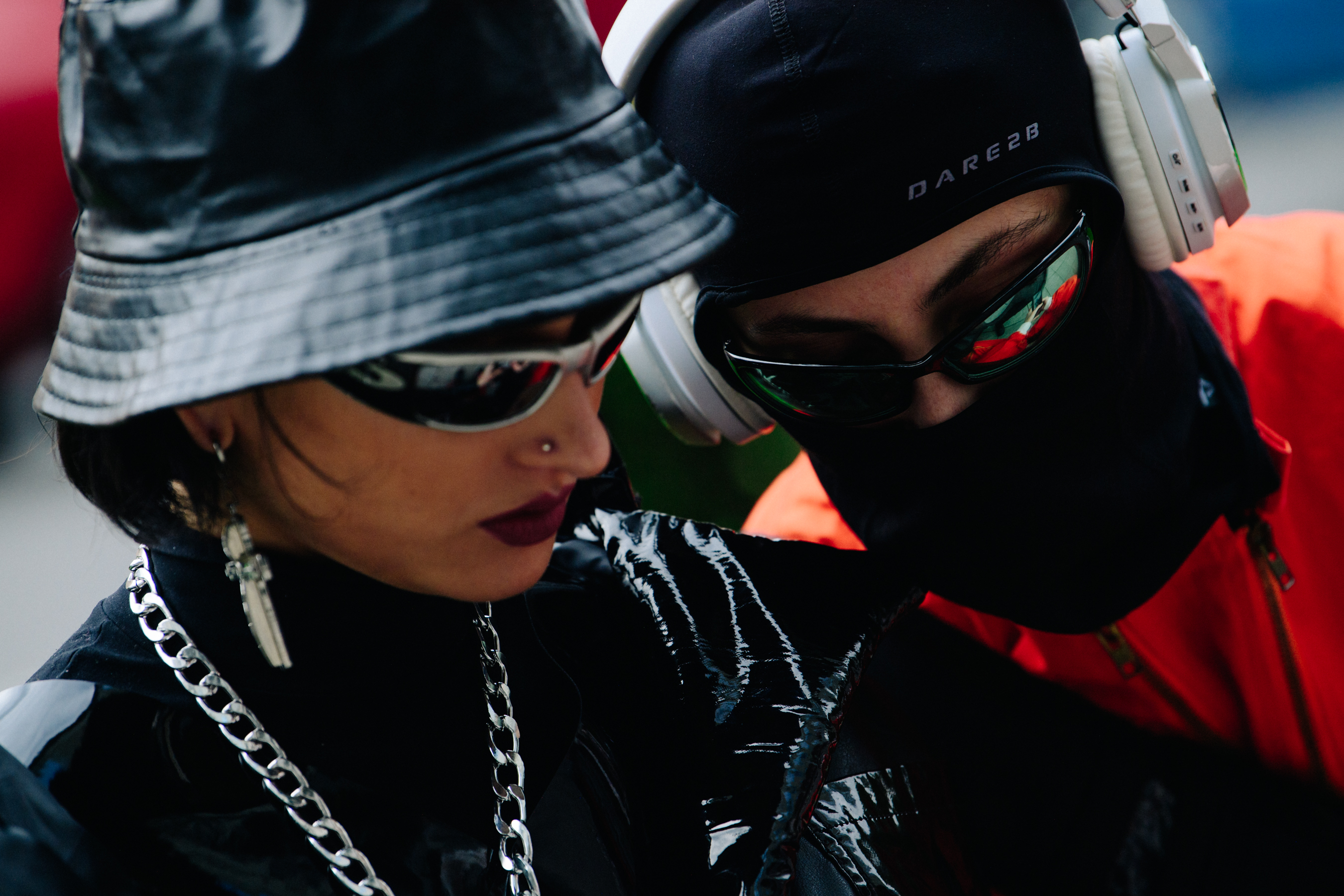Two women wearing sunglasses