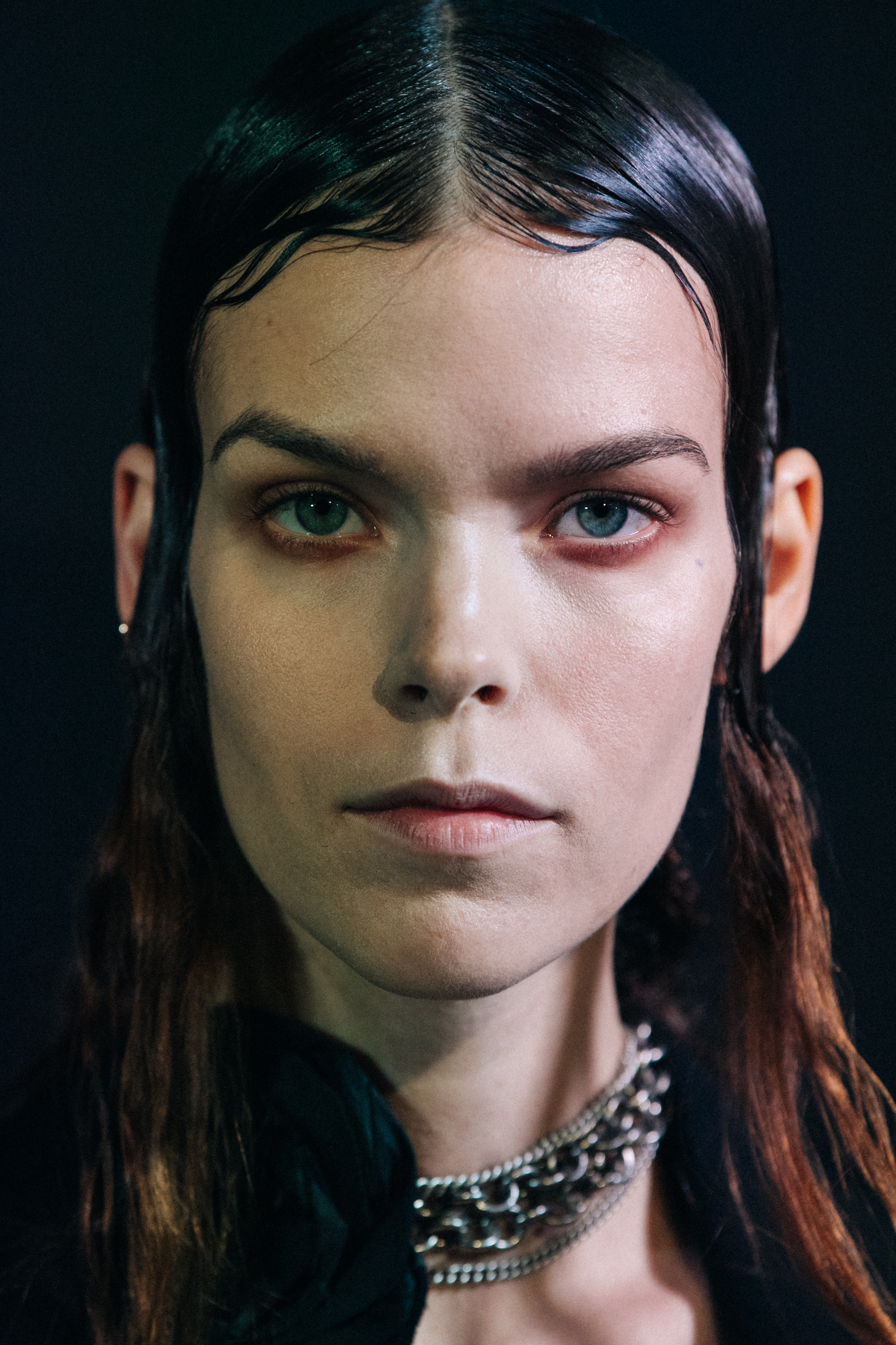 Meghan Collison backstage at Ann Demeulemeester