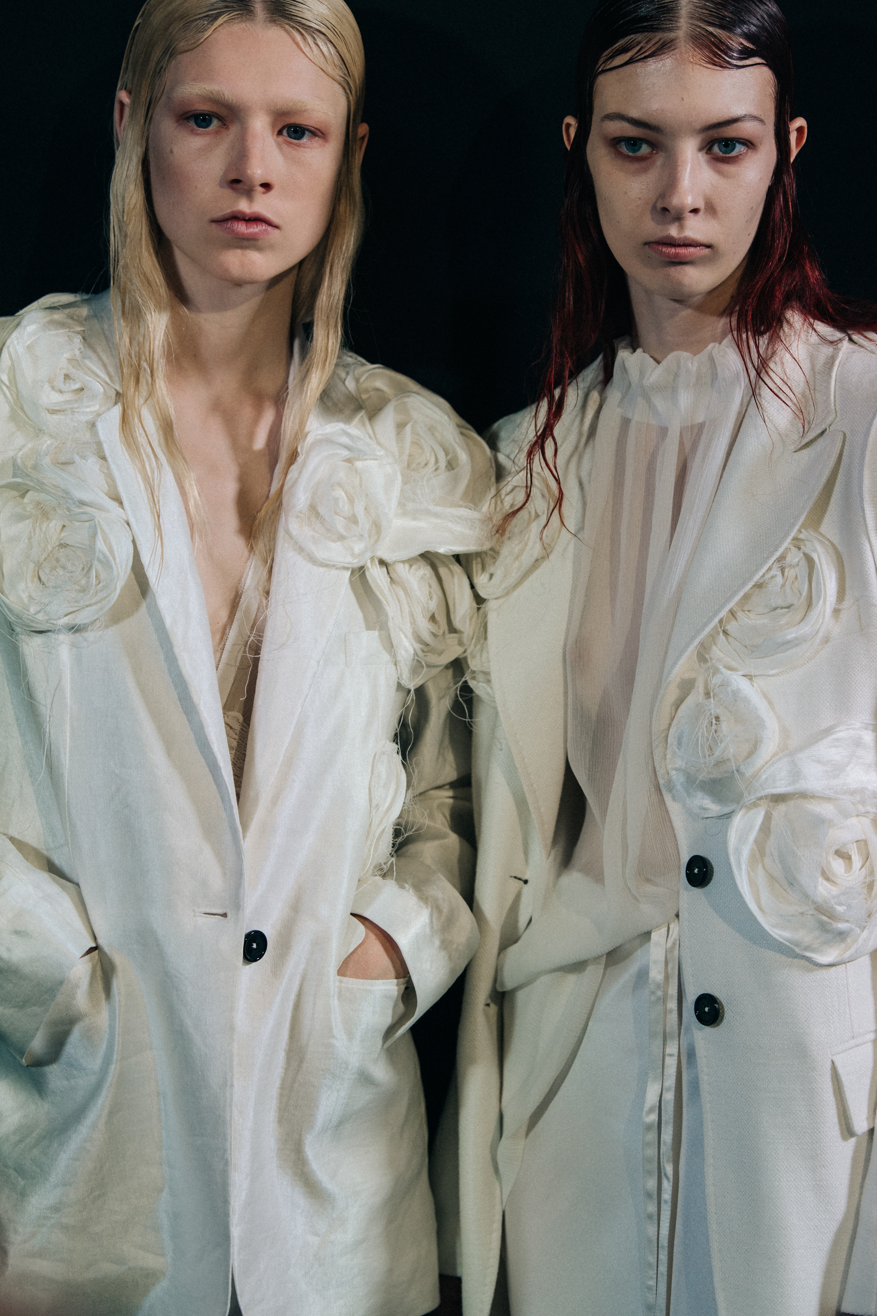Remington Williams backstage at Ann Demeulemeester