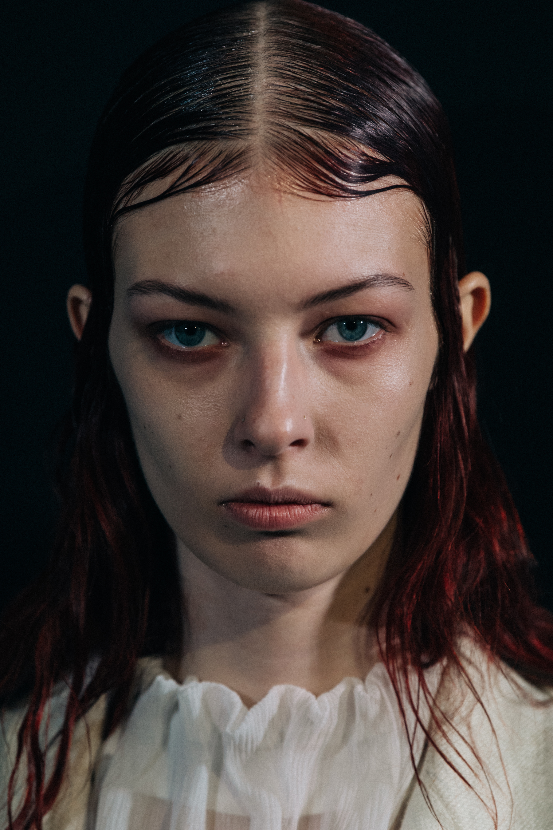 Remington Williams backstage at Ann Demeulemeester