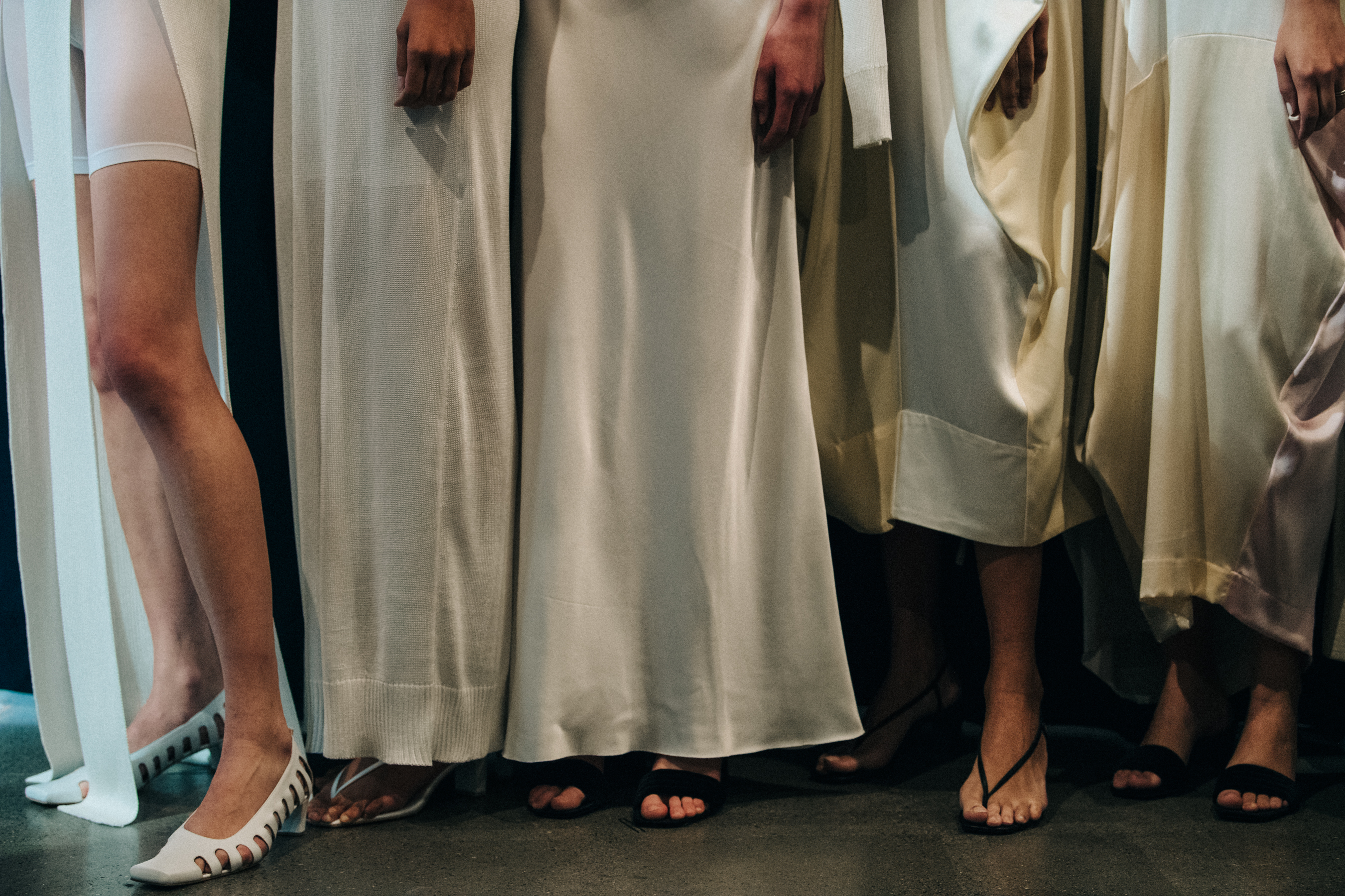 Models wearing white Bevza dresses
