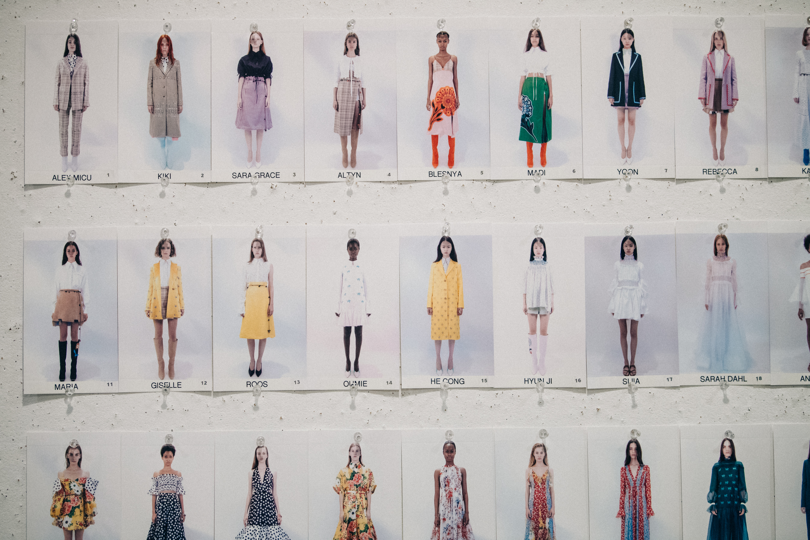 Model board at Carolina Herrera