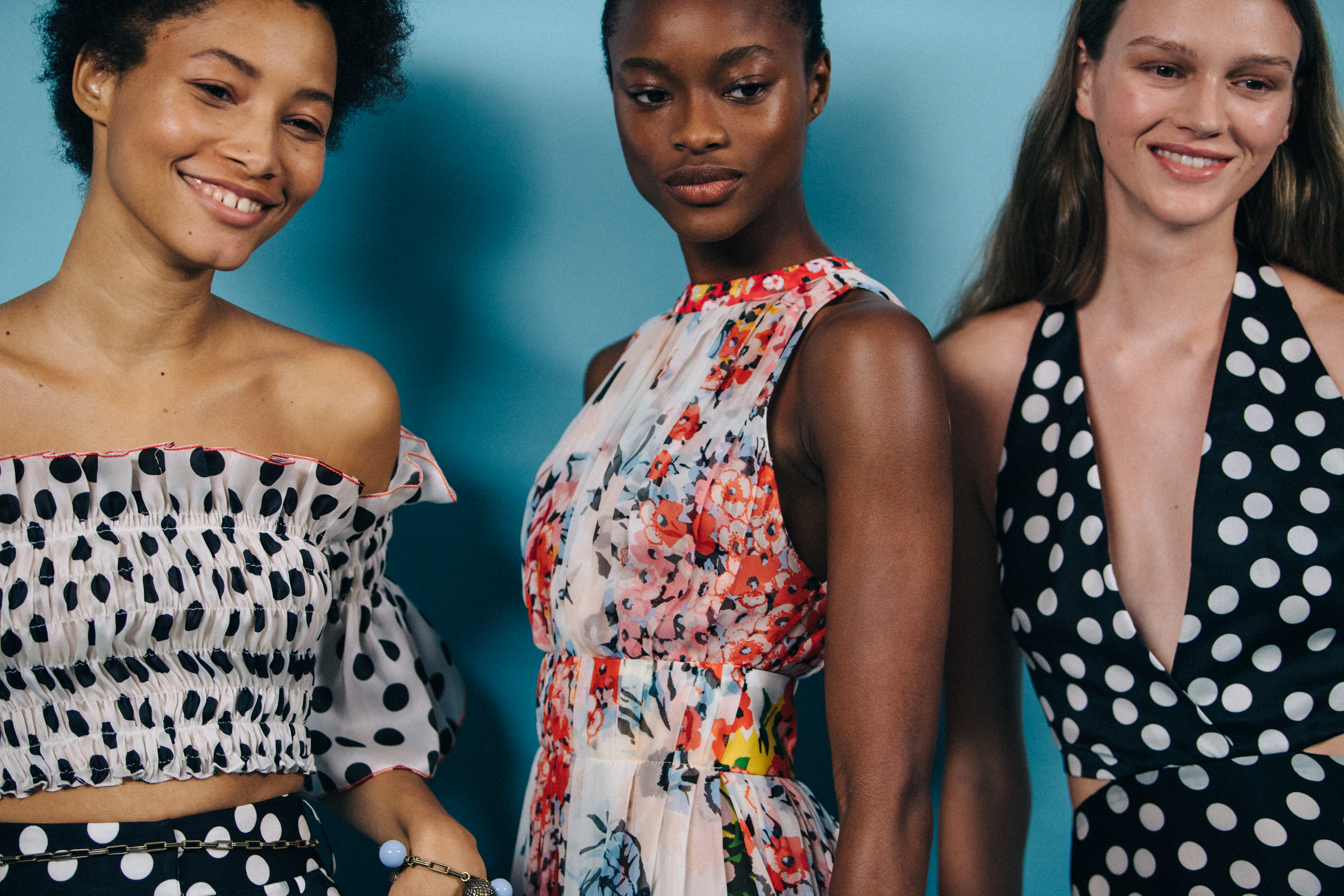 Lineisy Montero Feliz backstage at Carolina Herrera