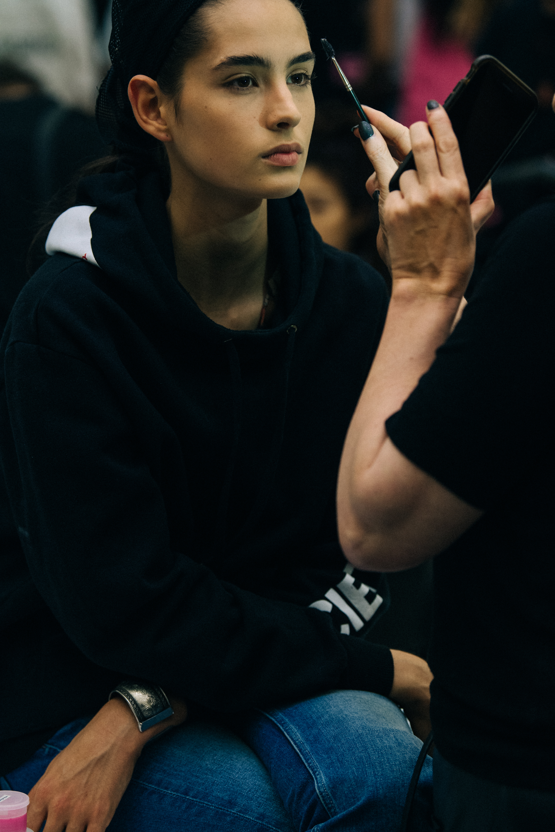 Africa Penalver backstage at Koche