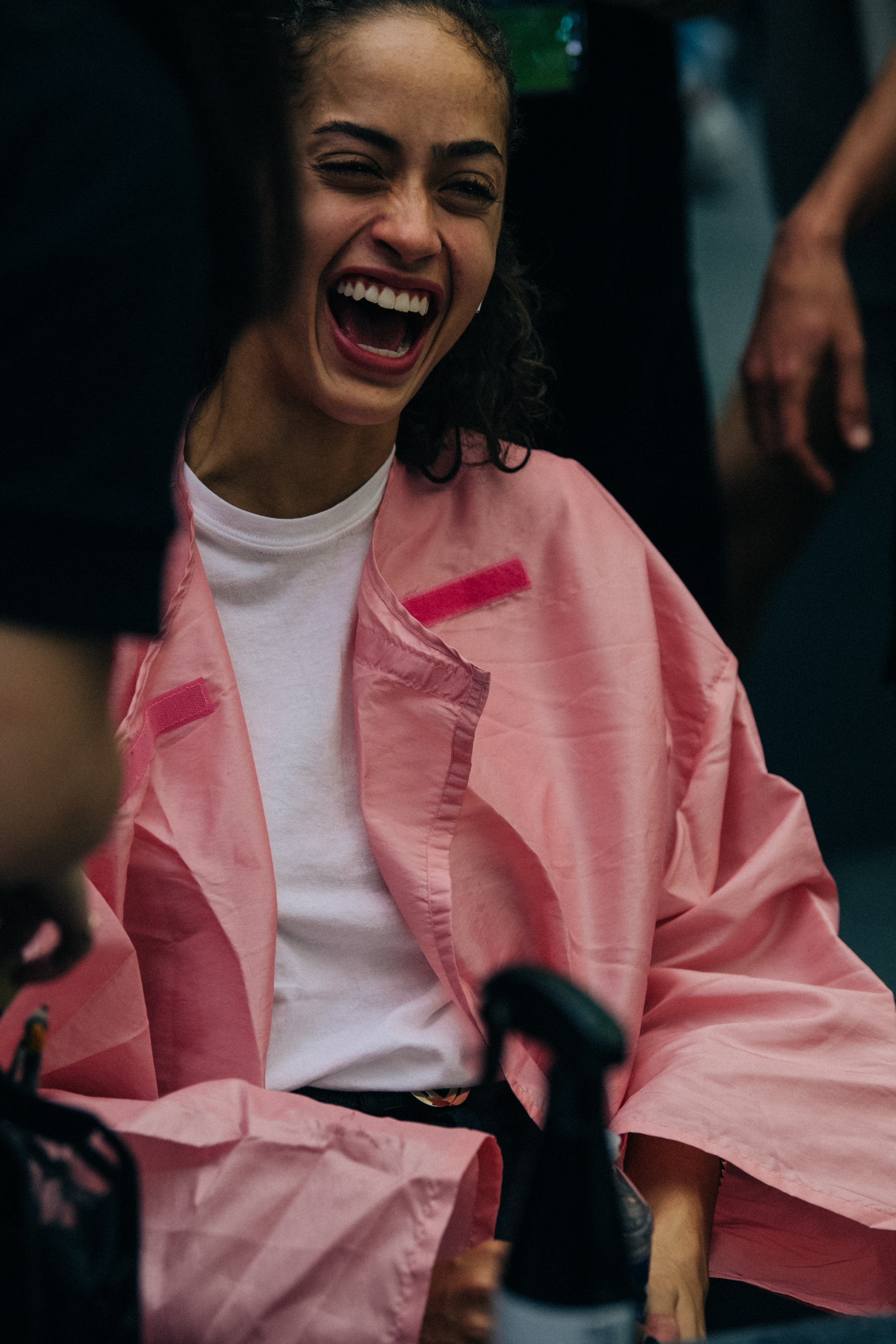Alanna Arrington backstage at Koche