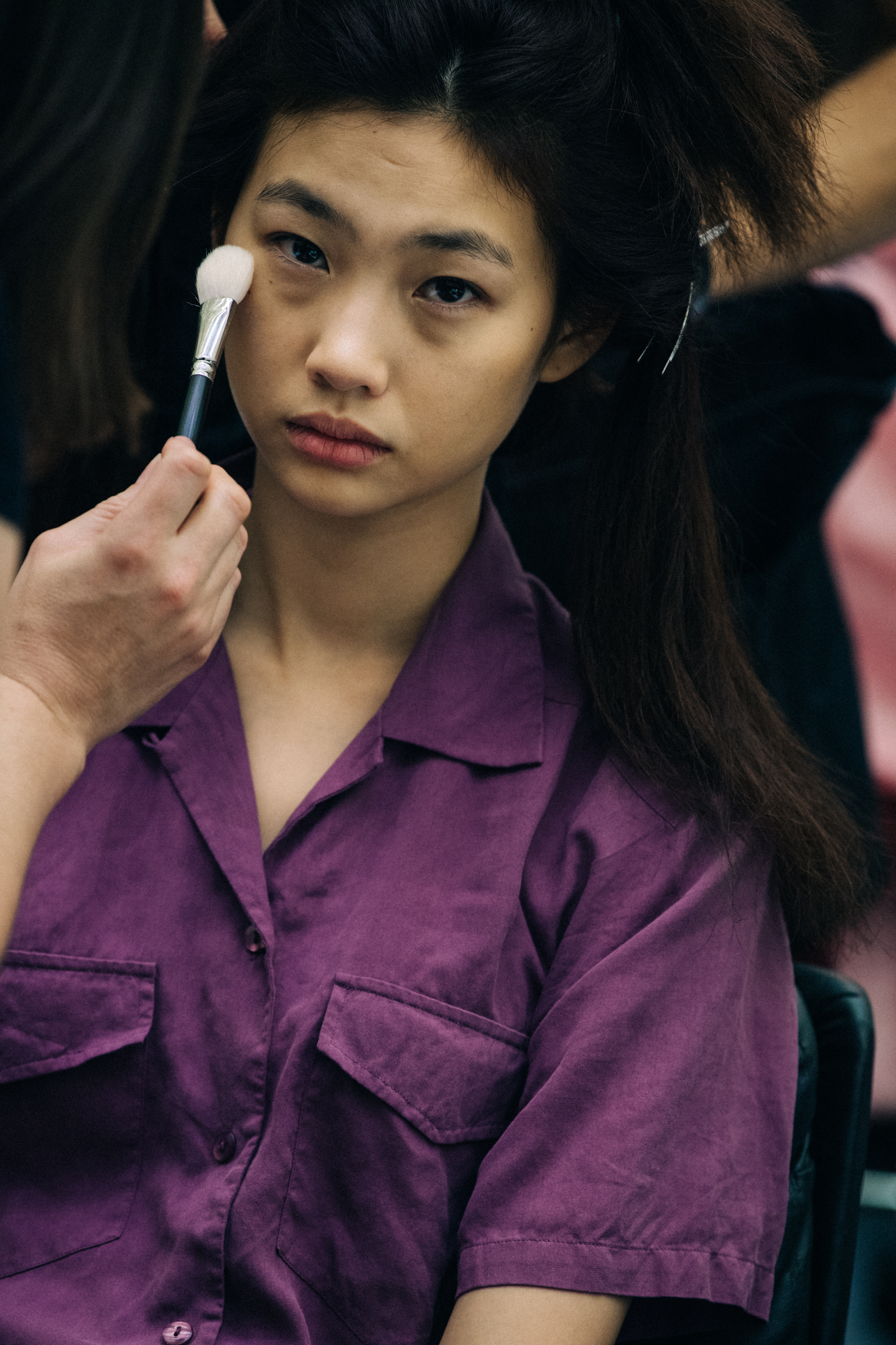 HoYeon Jung backstage at Koche
