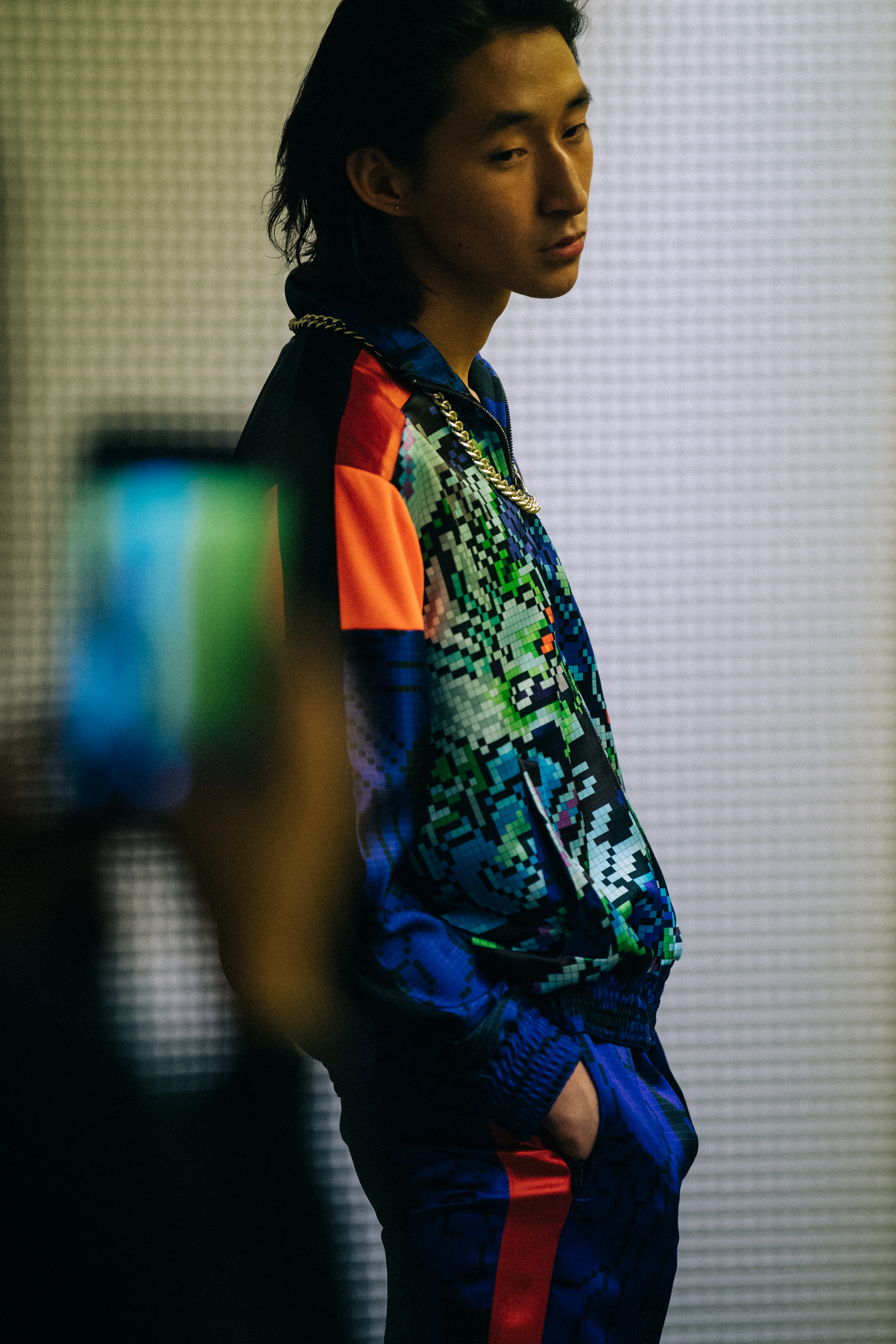 Models wearing colourful Koche outfits
