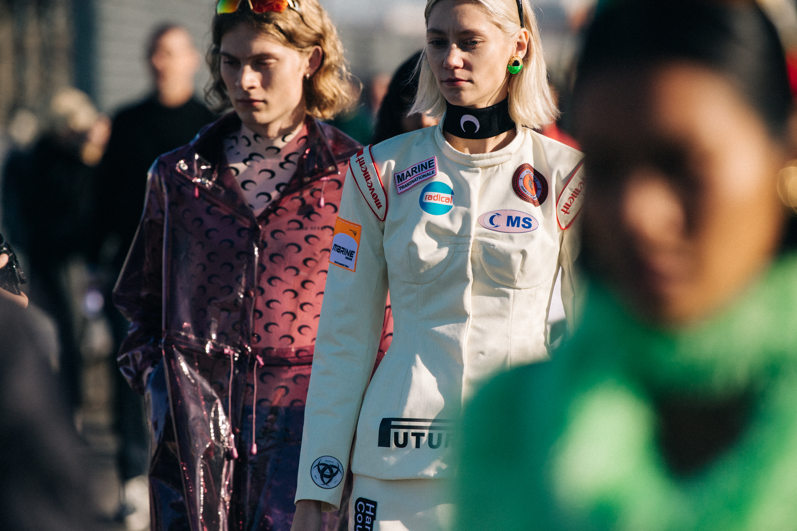 Samuel Rydbacken backstage at Marine Serre