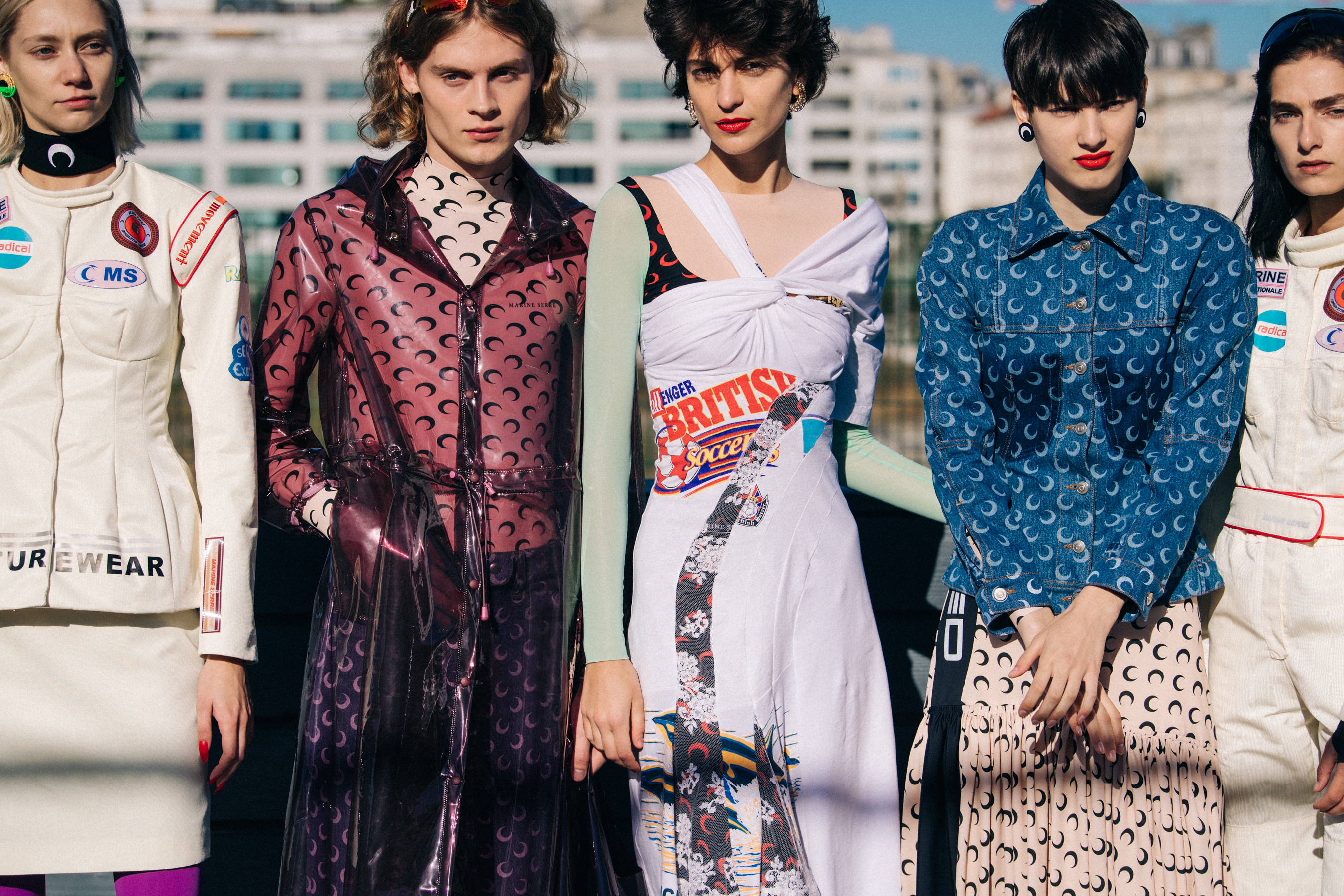 Samuel Rydbacken backstage at Marine Serre