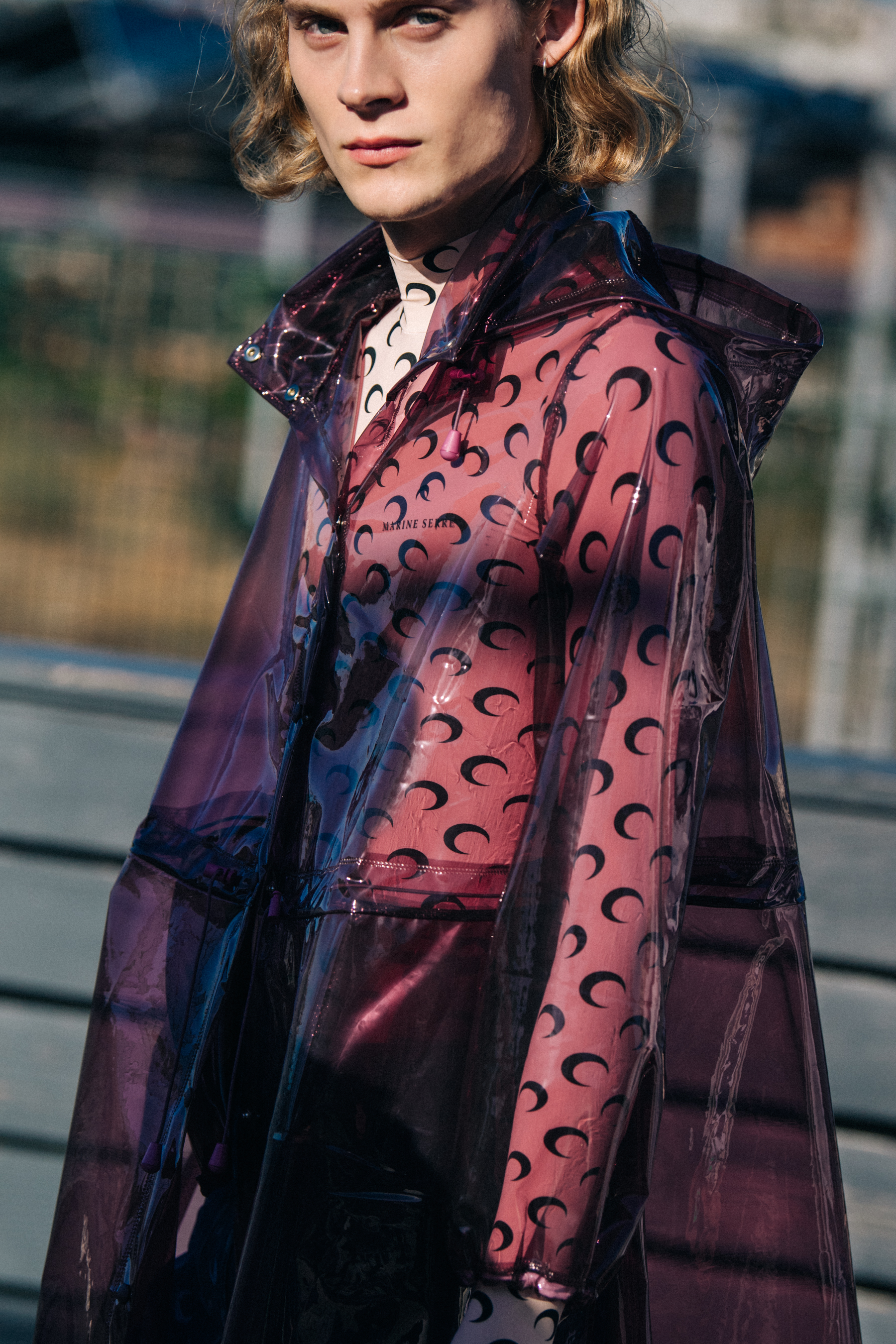 Samuel Rydbacken backstage at Marine Serre