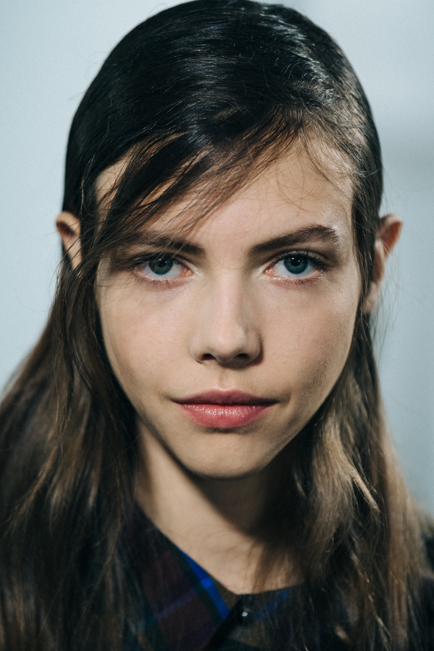 Lea Julian backstage at Sacai