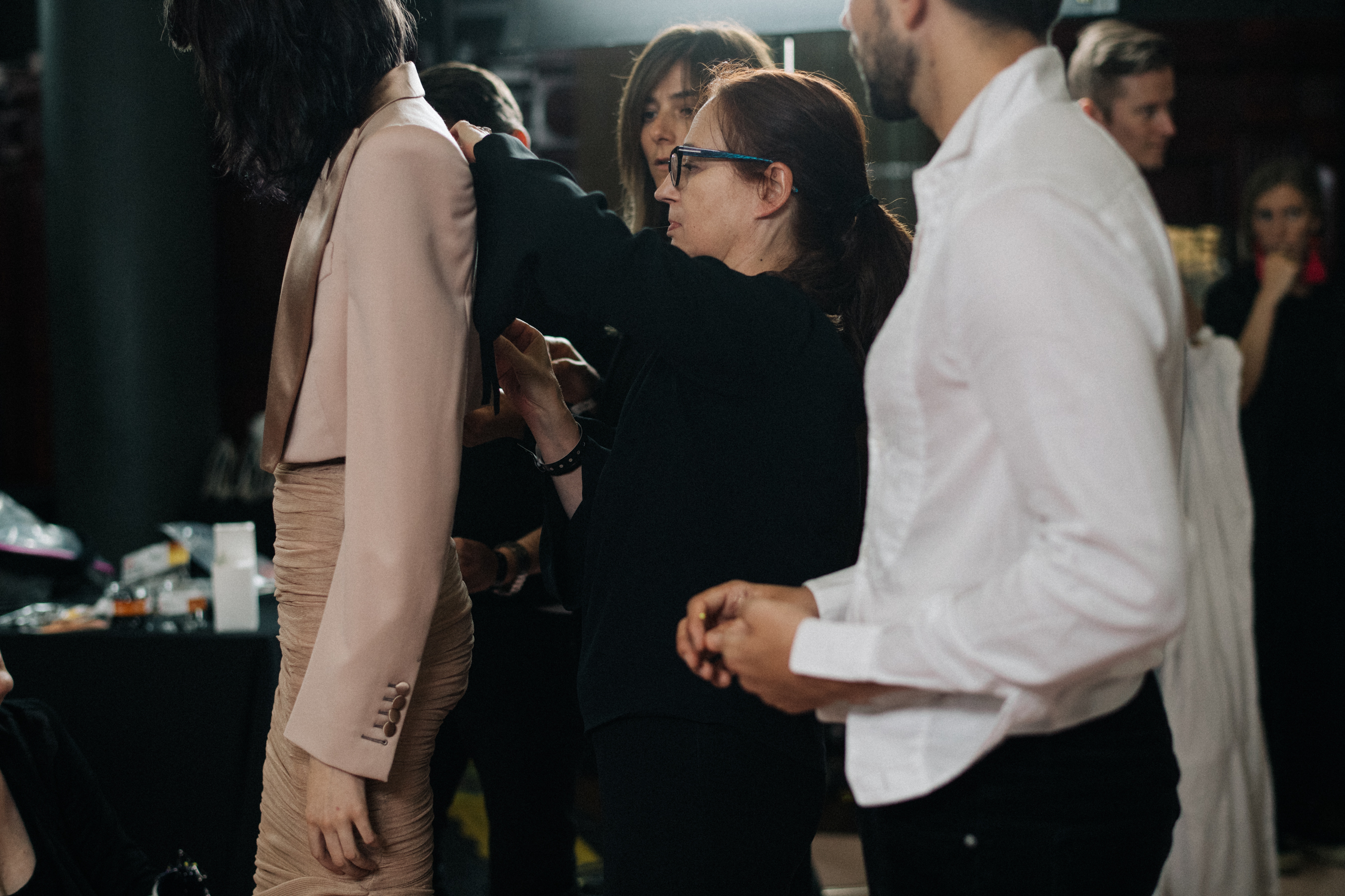 Tom Ford backstage NYFW SS18