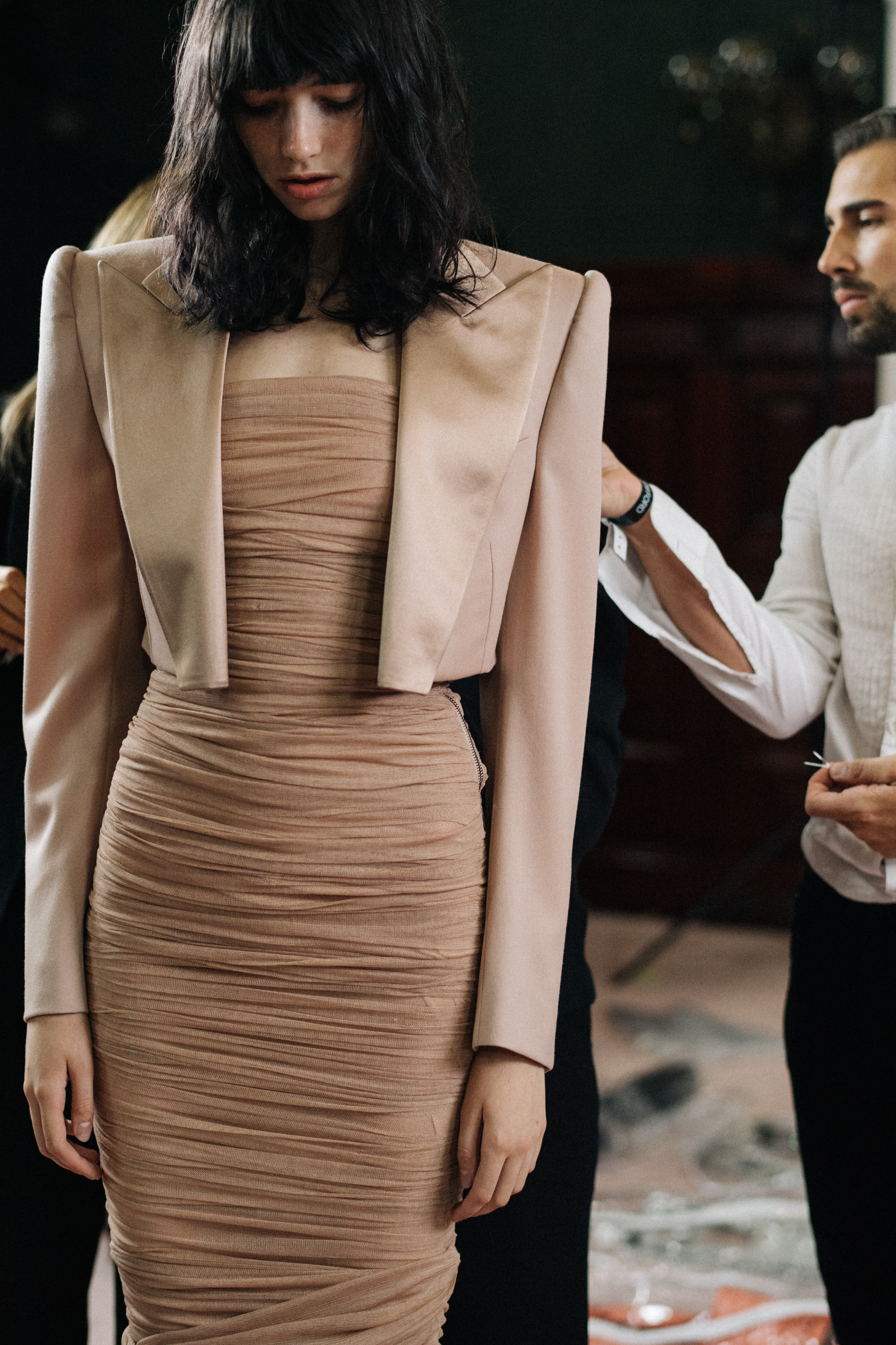 Tom Ford backstage NYFW SS18