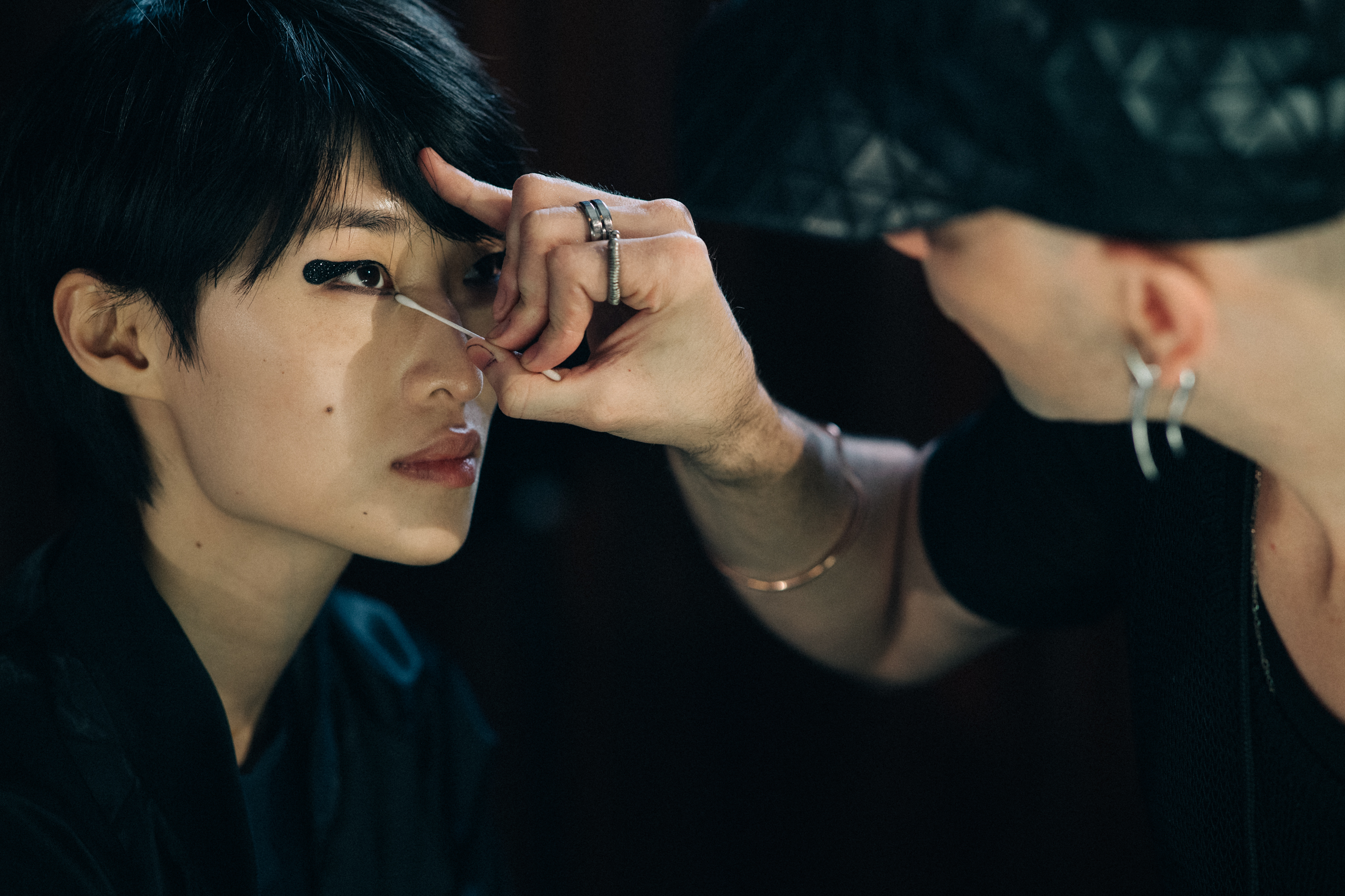 Tom Ford backstage NYFW SS18