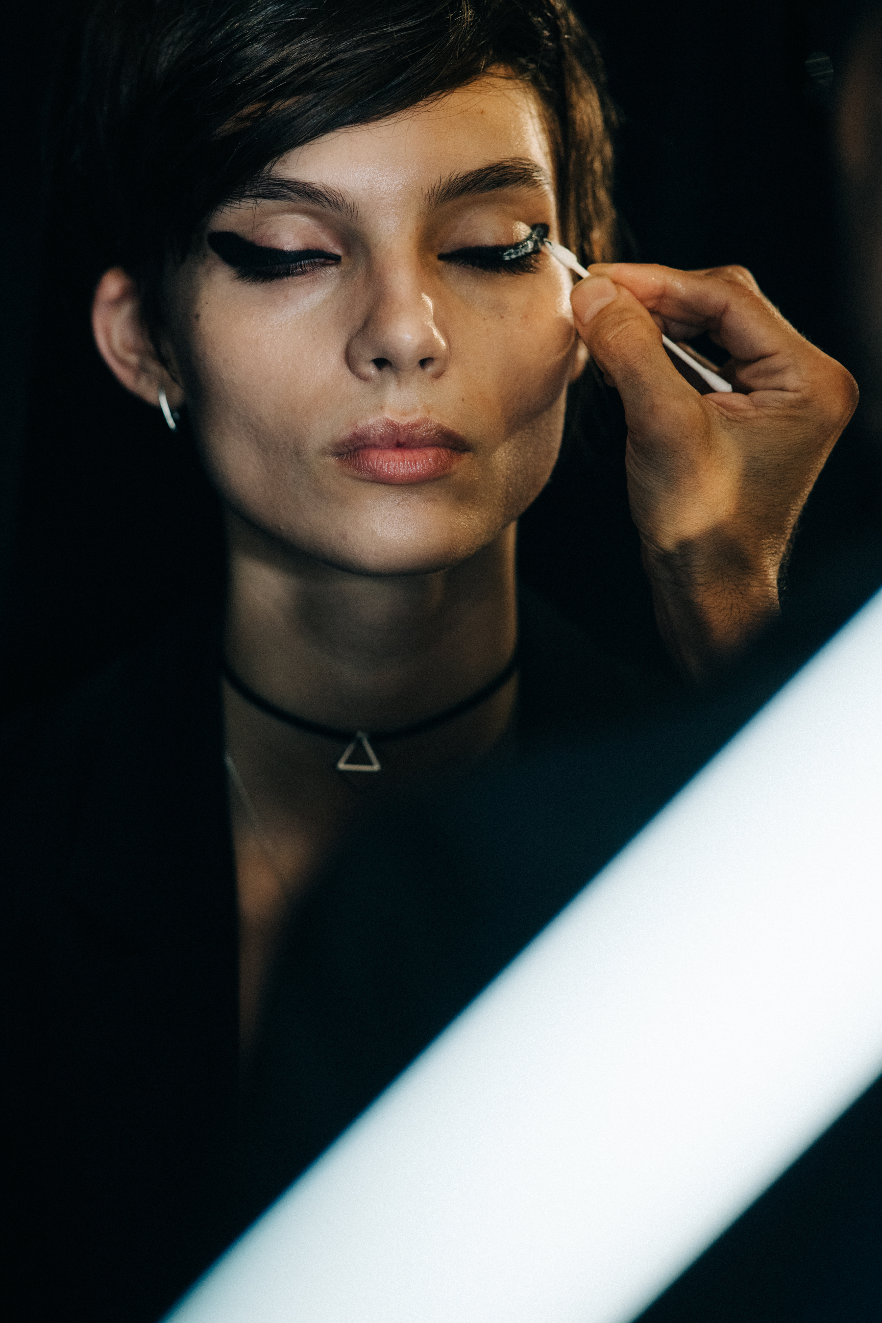 Tom Ford backstage NYFW SS18