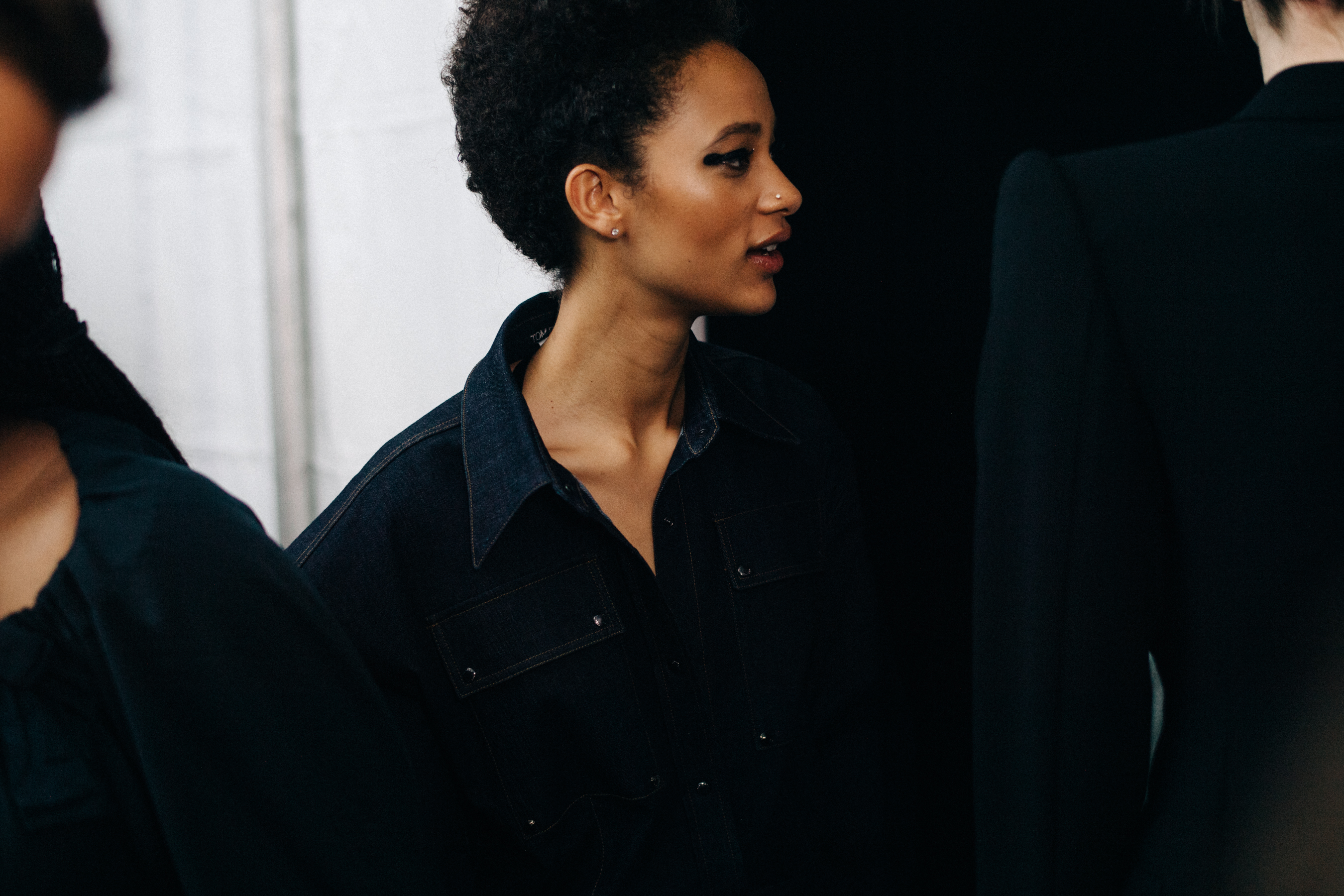 Tom Ford backstage NYFW SS18