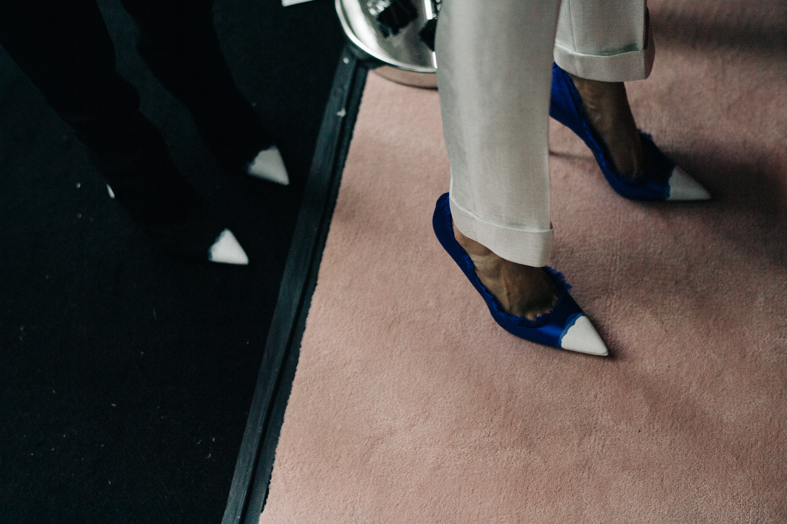 Tom Ford backstage NYFW SS18