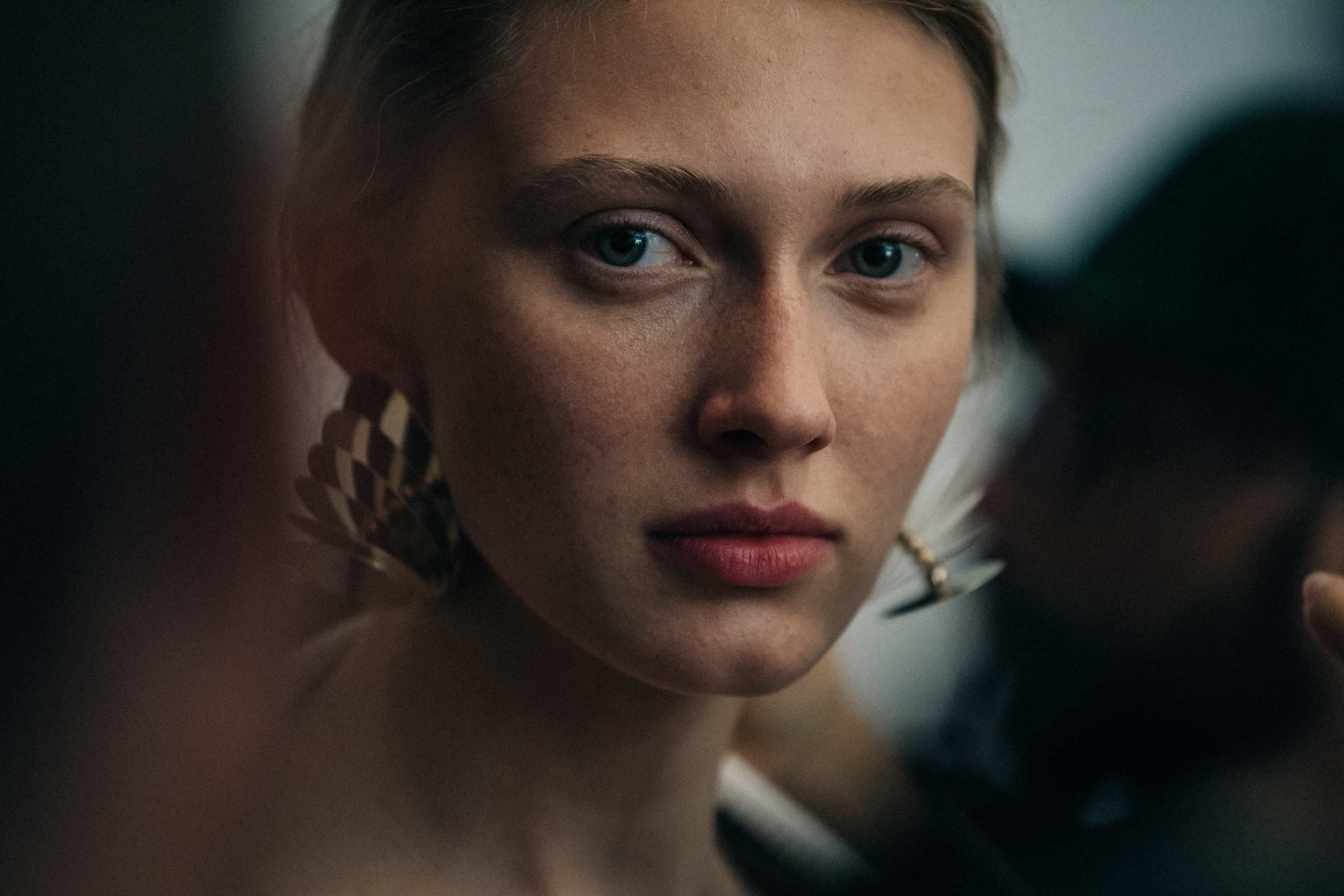 Maryna Polkanova backstage at Y/Project