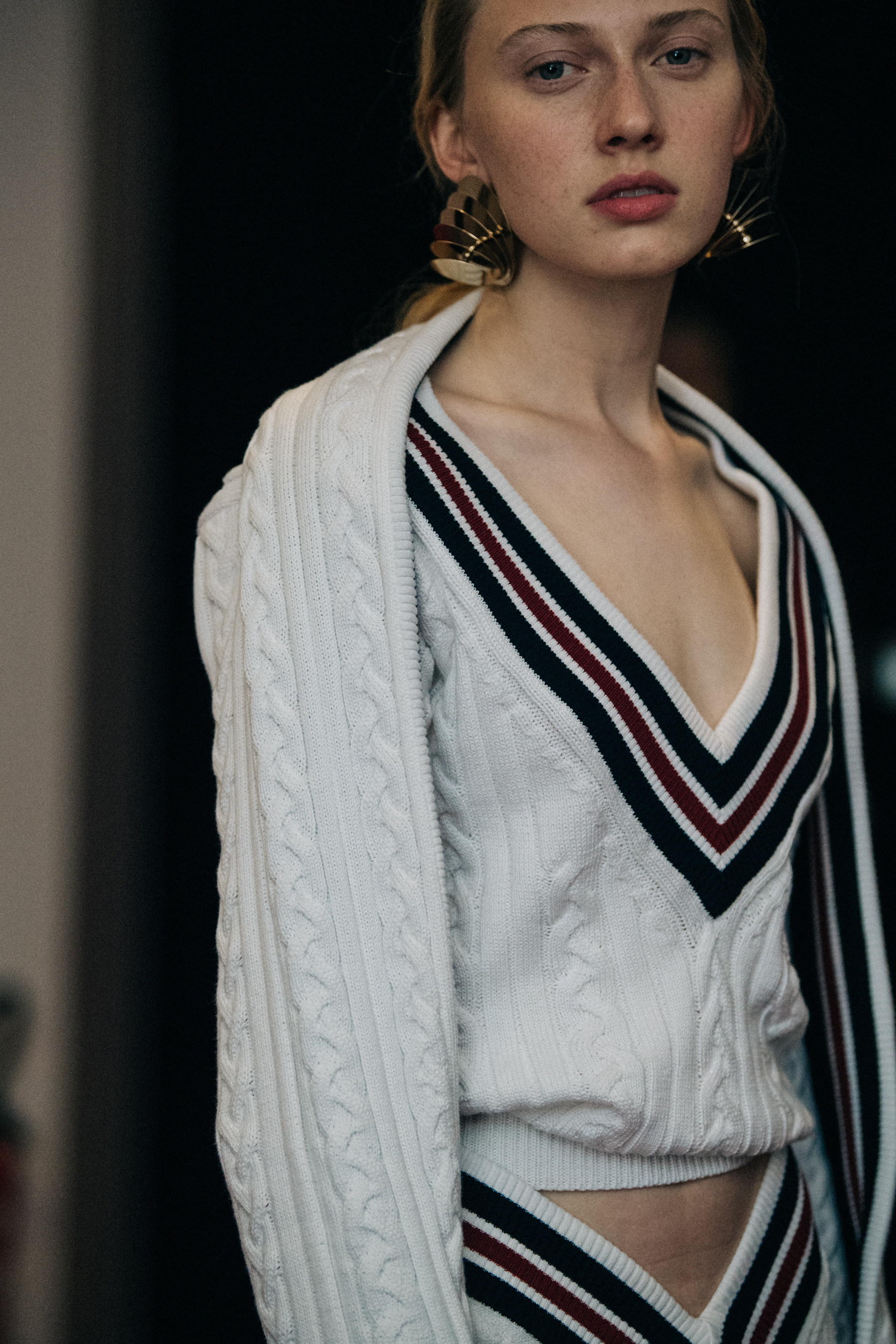 Maryna Polkanova backstage at Y/Project