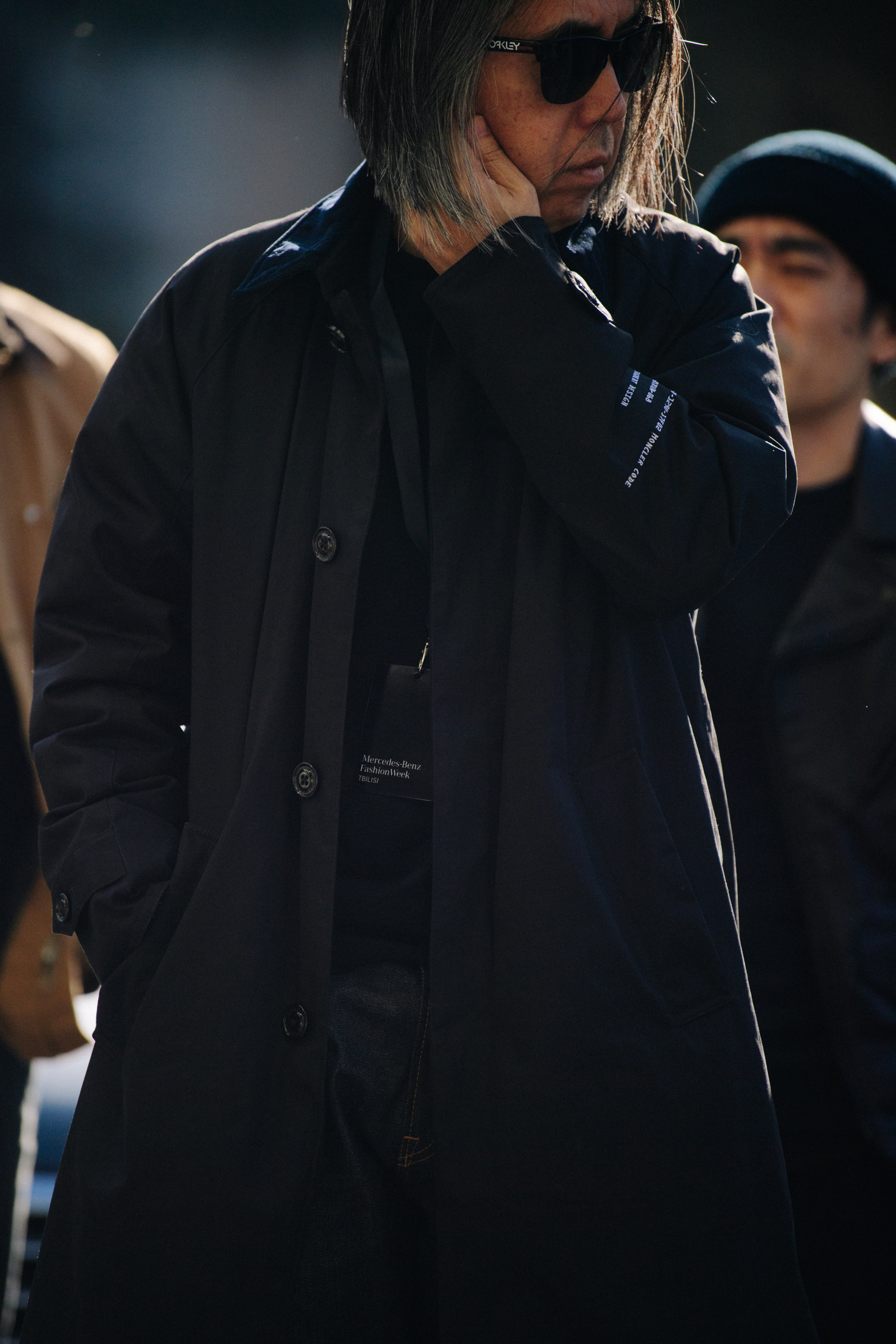 Japanese man wearing all black