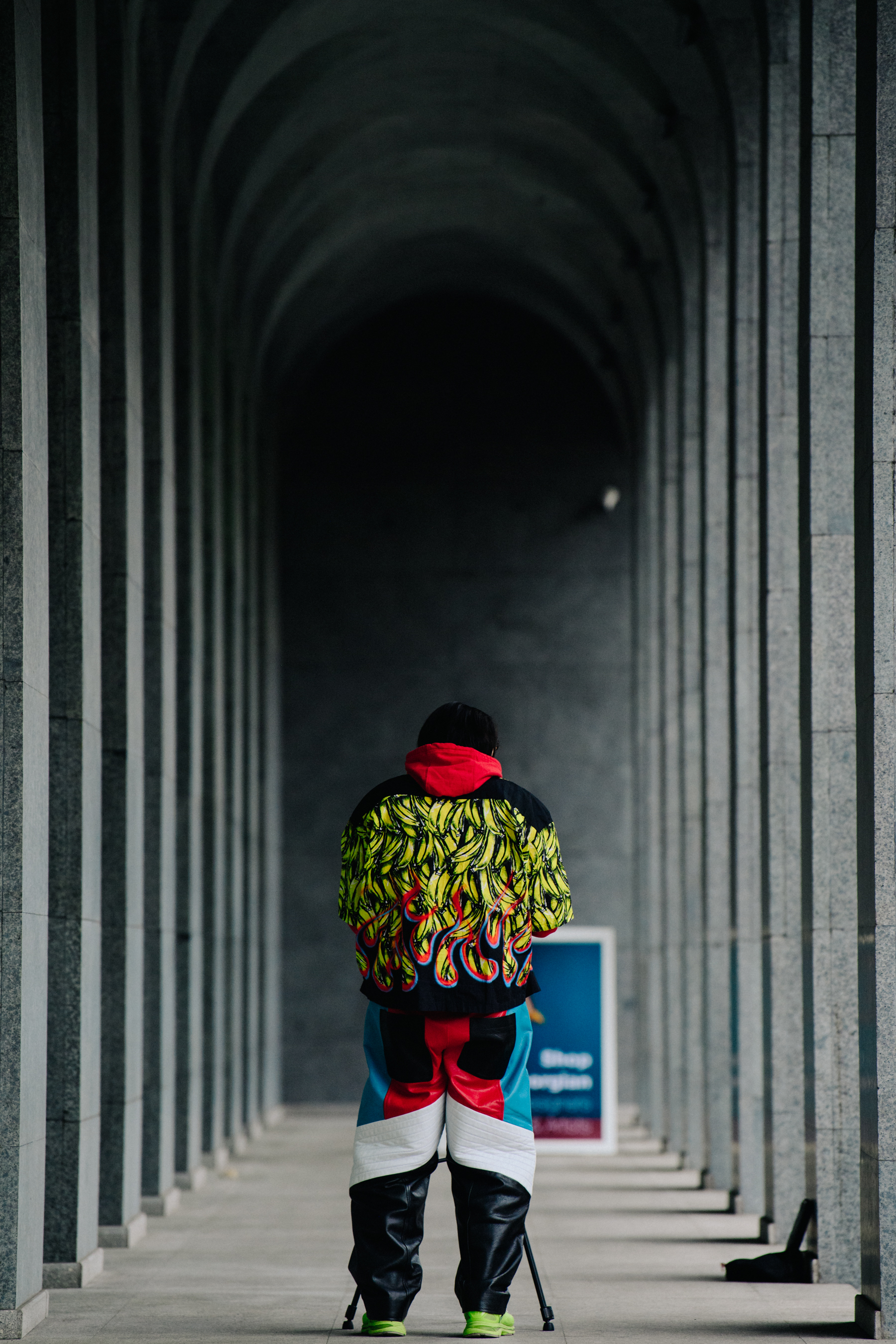 Japanese man wearing Prada shirt