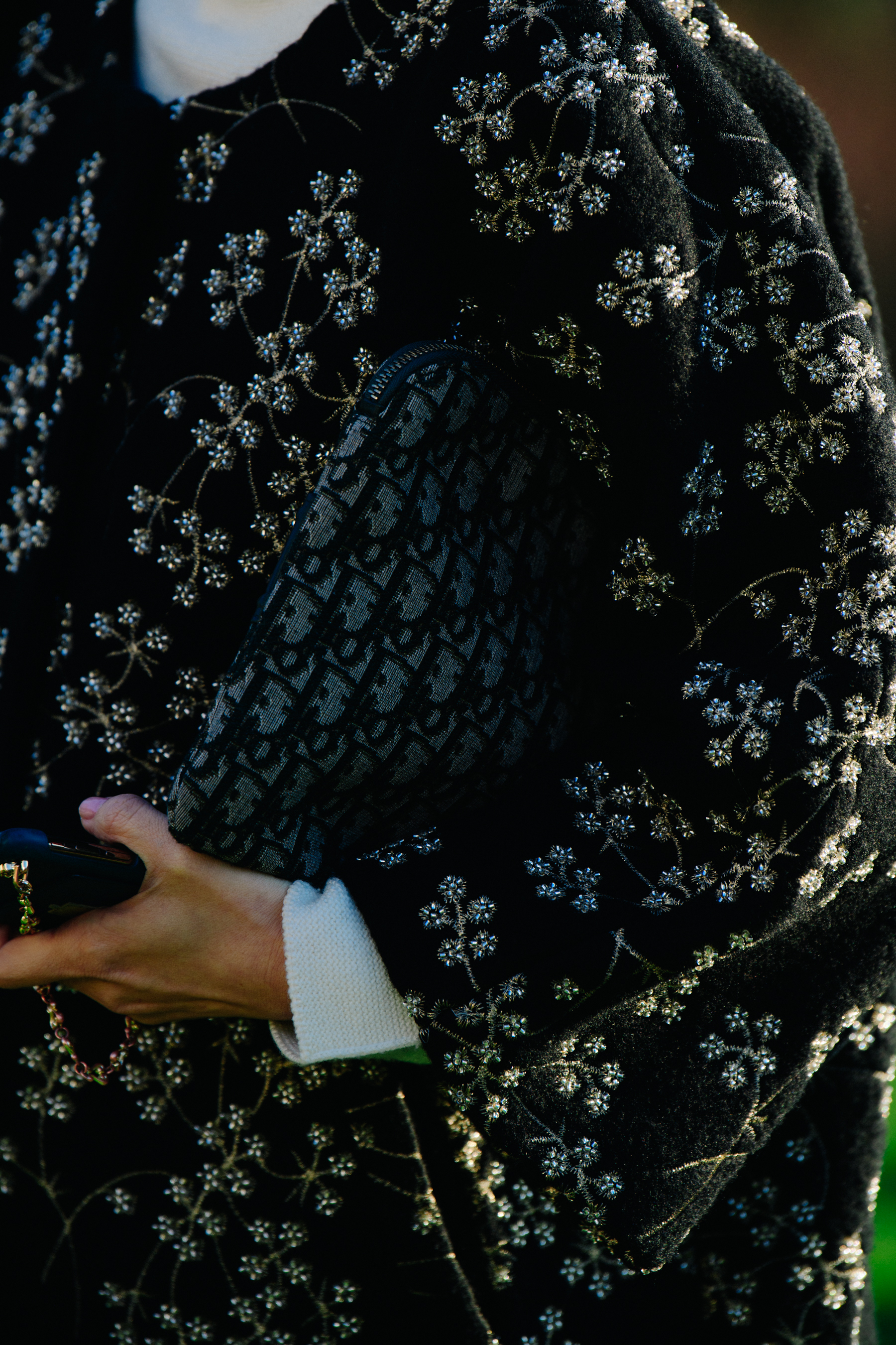 Woman wearing Christian Dior outfit