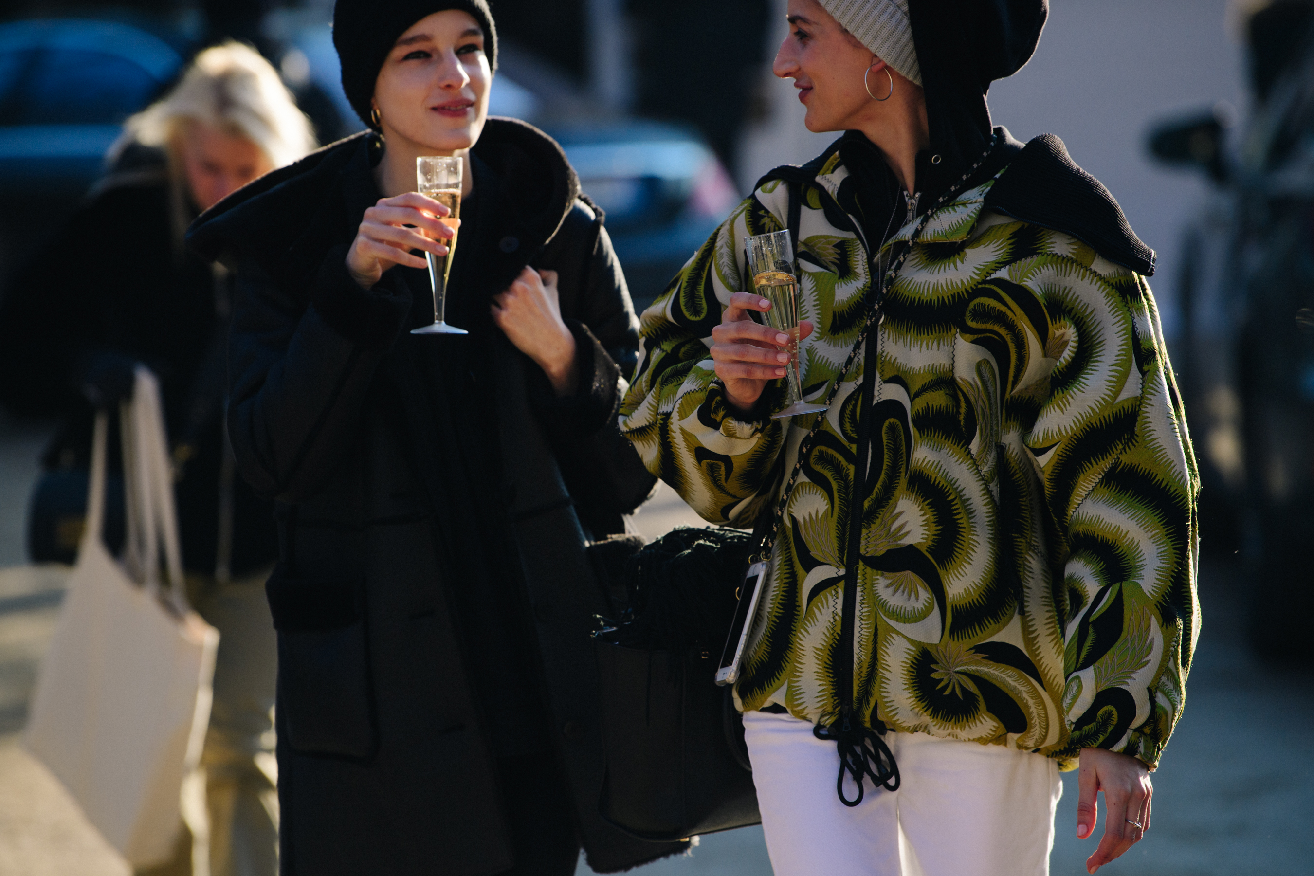 Models after Christian Dior show
