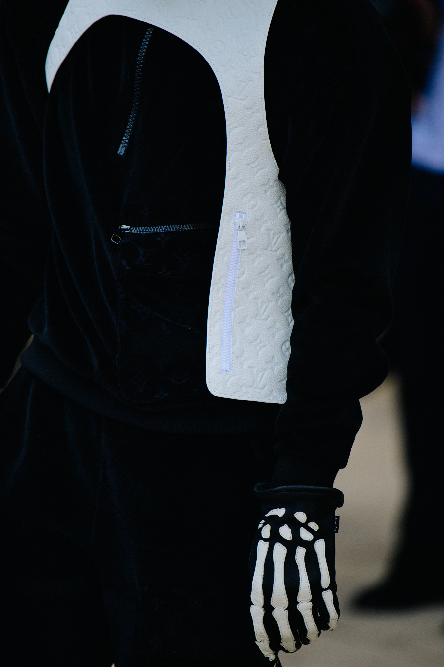 Man wearing Louis Vuitton outfit