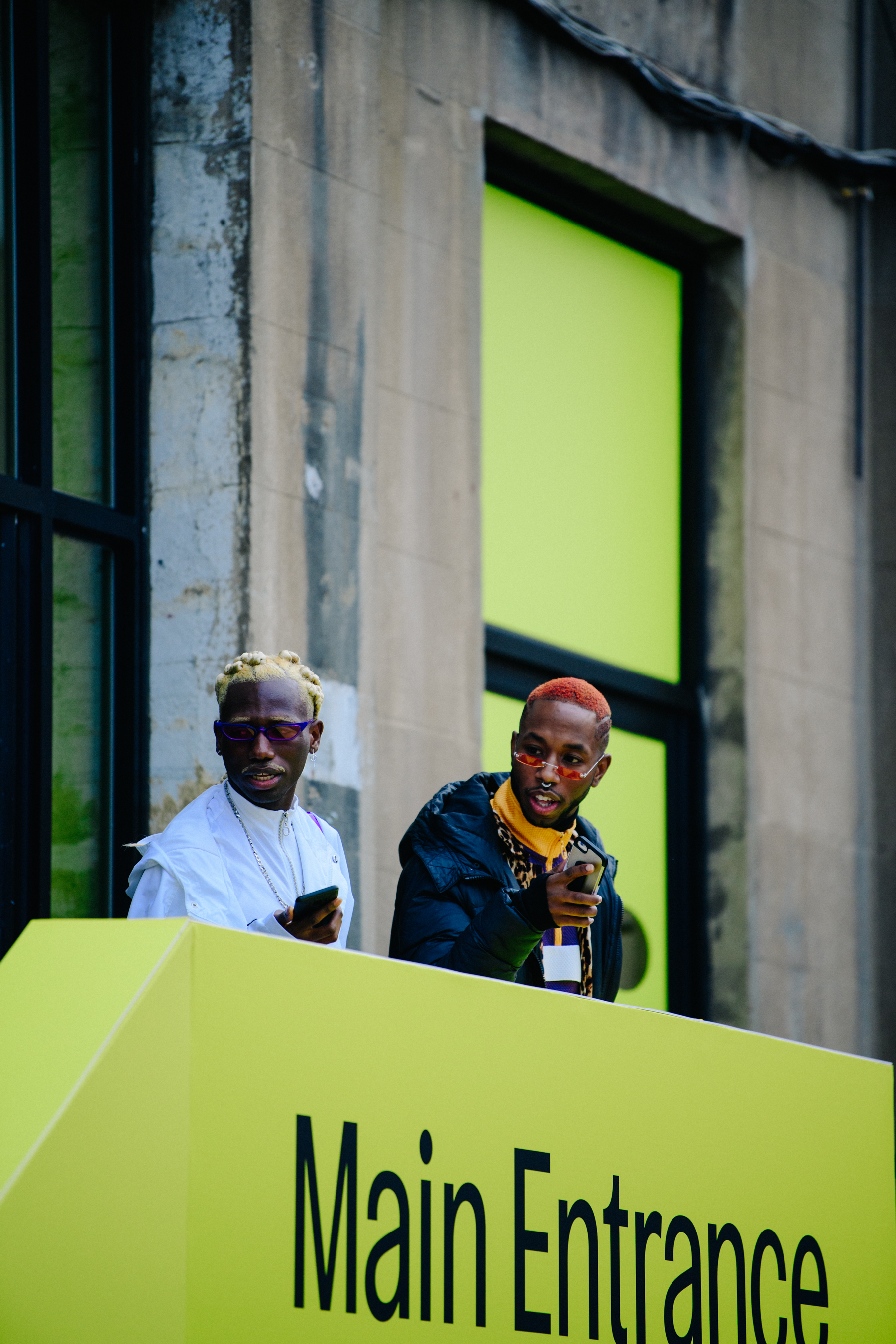 Two men with dyed hair