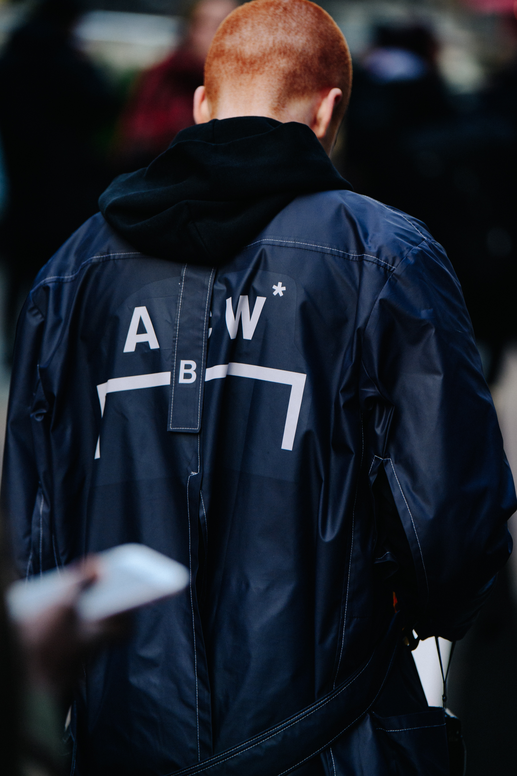 Man wearing A Cold Wall coat