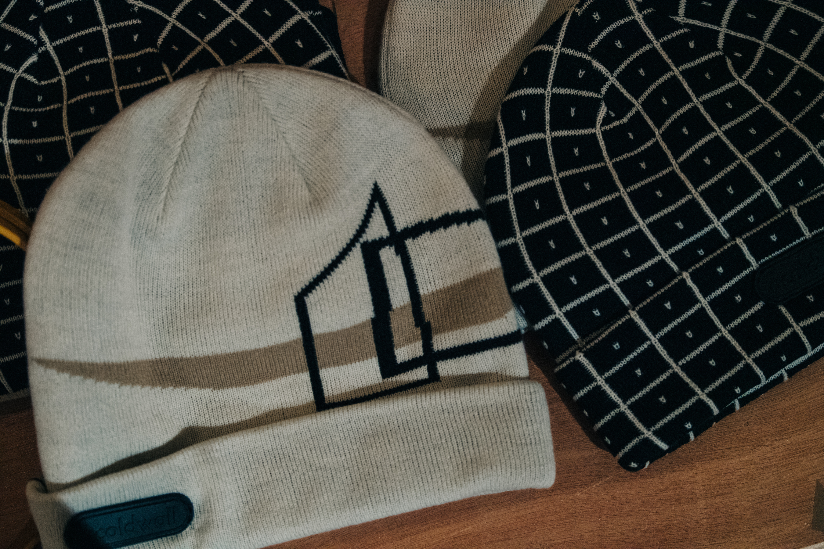 Beanies backstage at A COLD WALL