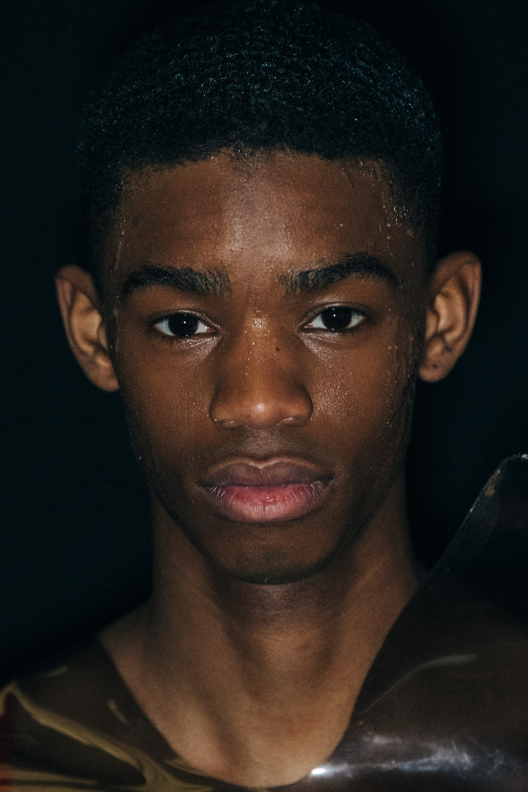 Montell Martin backstage at A COLD WALL